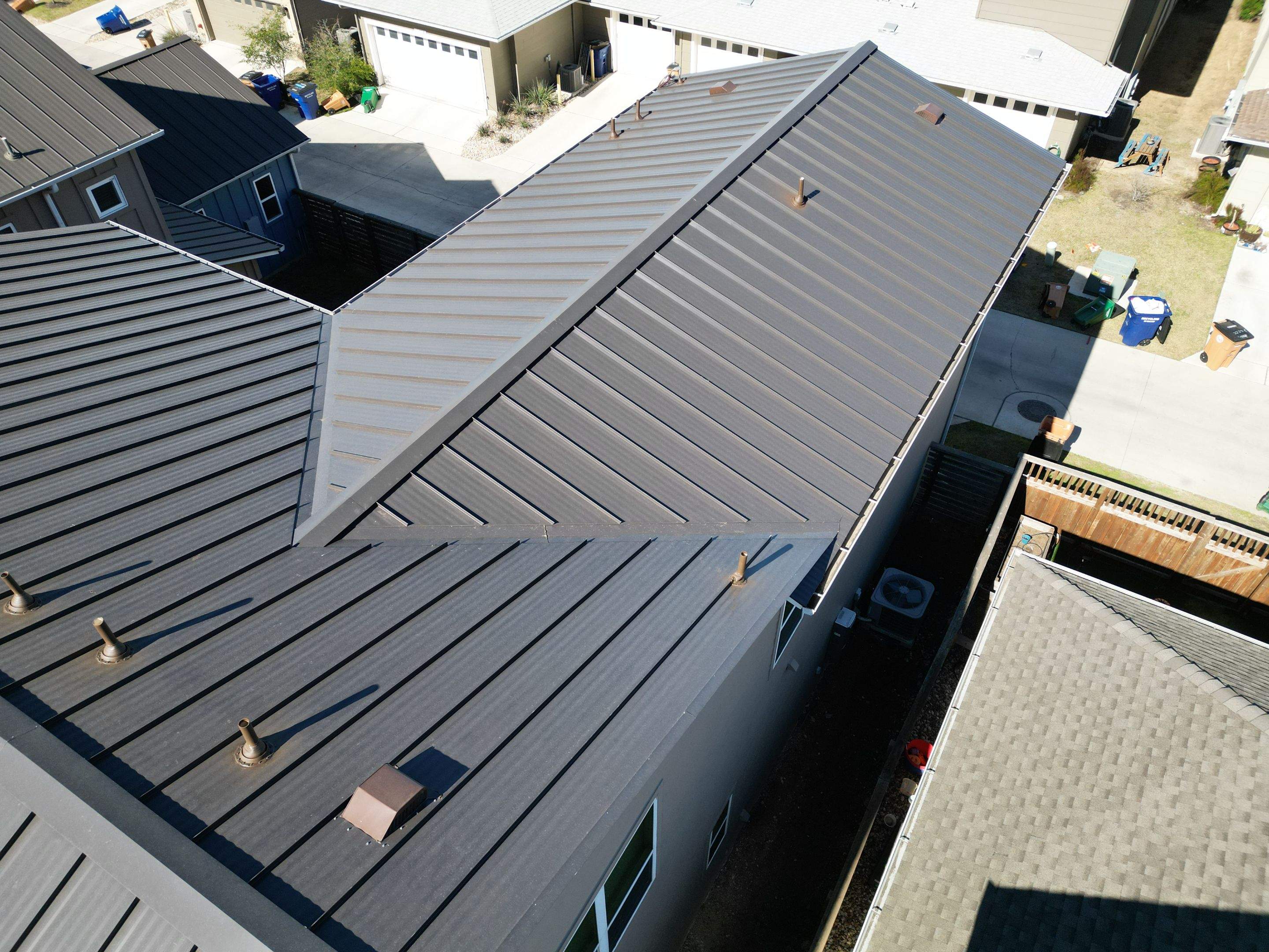 Dark Bronze Standing Seam Metal Roof by RoofsOnly.com