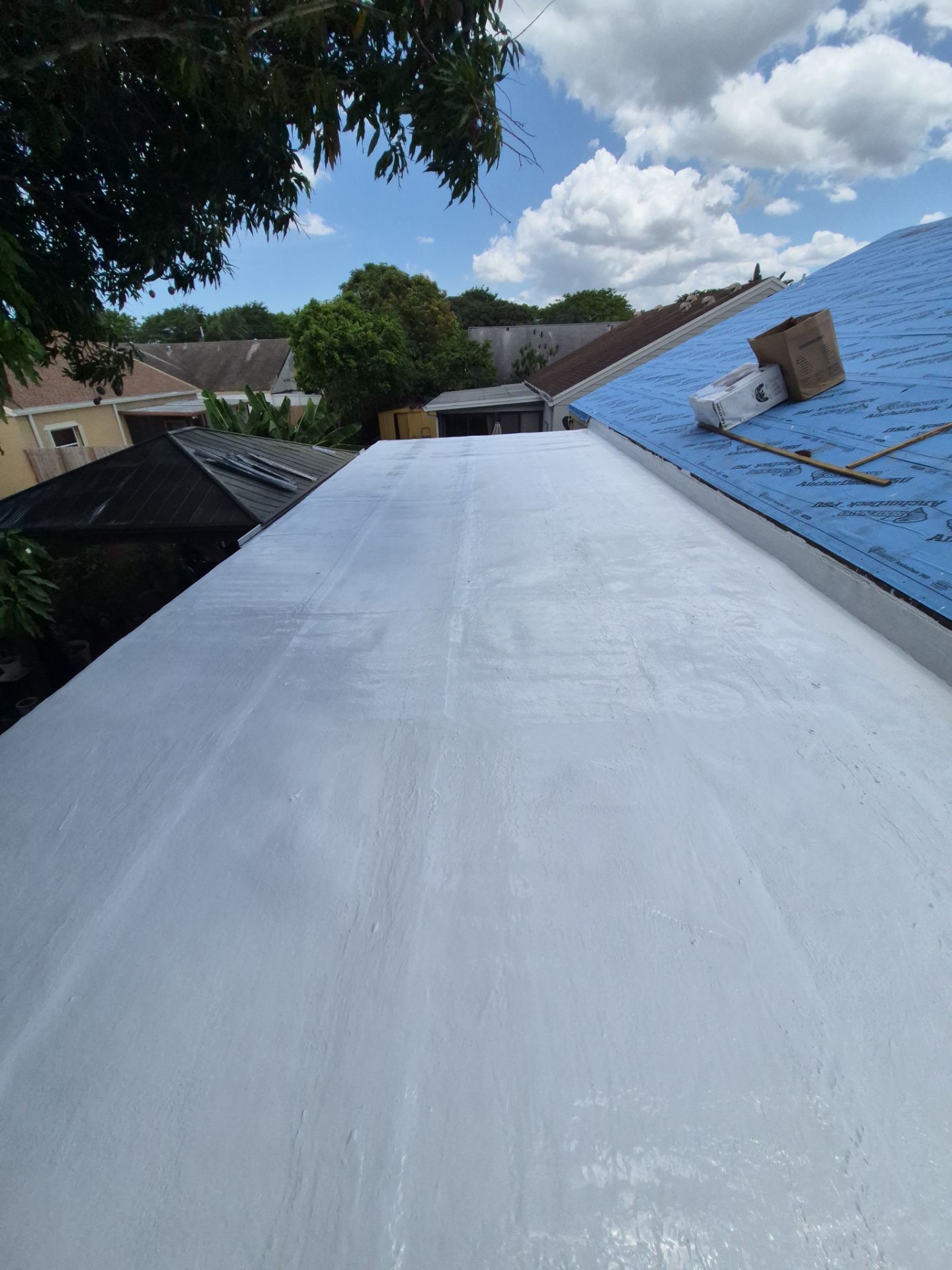 Residential Roofing Installation using 1.5'' Mechanical Seam by BLUES BROTHERS ROOFING