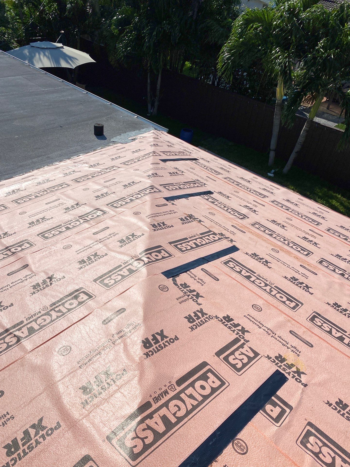 Residential Roofing Installation using 1" Nail strip metal roof by BLUES BROTHERS ROOFING