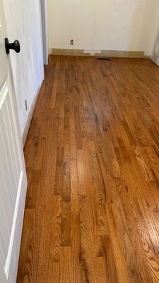 New hardwood flooring for bedroom 