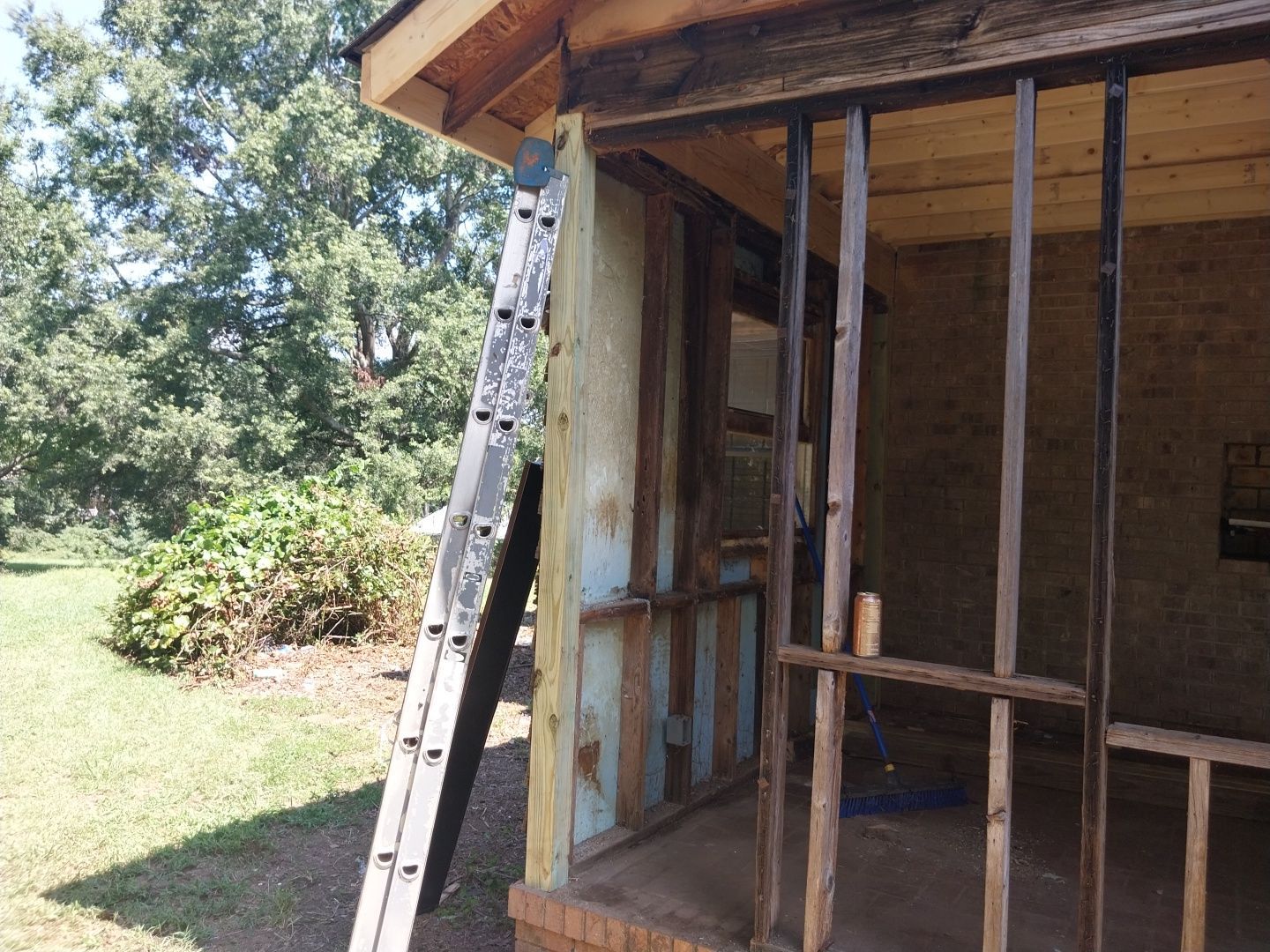 Syler roofing job by BROCK BUILDERS 