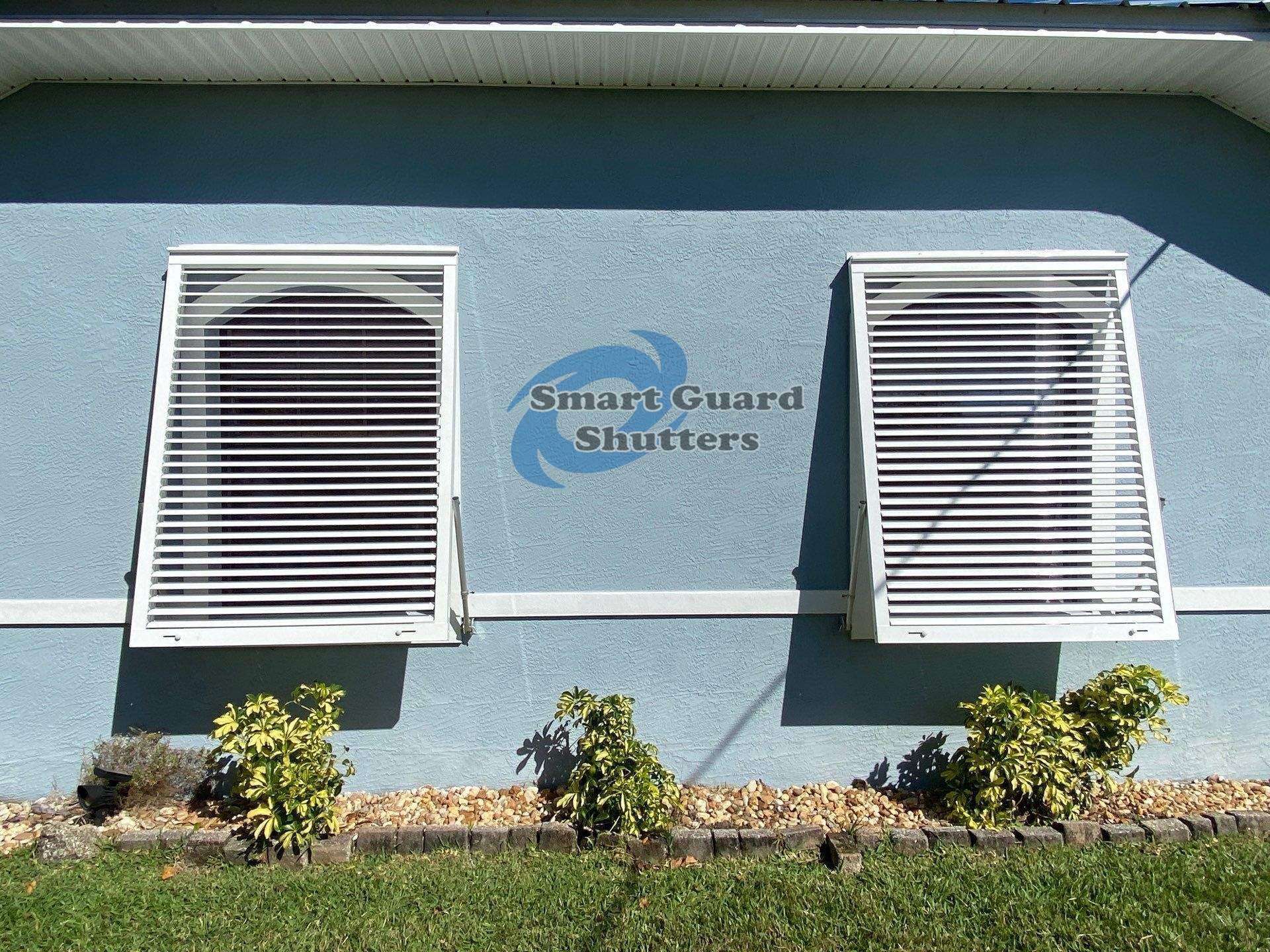 Hurricane Protection in White by Smart Guard Shutters