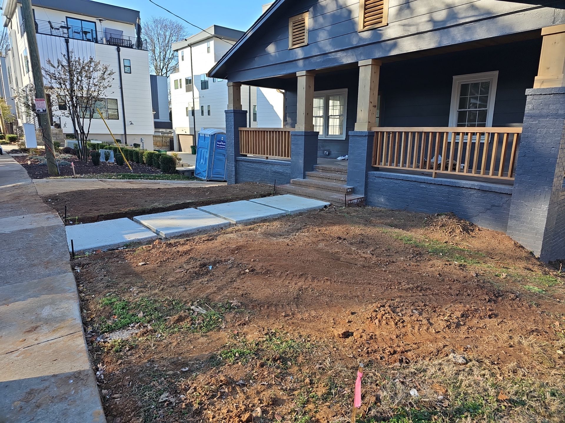 Residential Landscape Project Design/Build - (Custom Builder) by Carolina-Metro Landscape, Inc