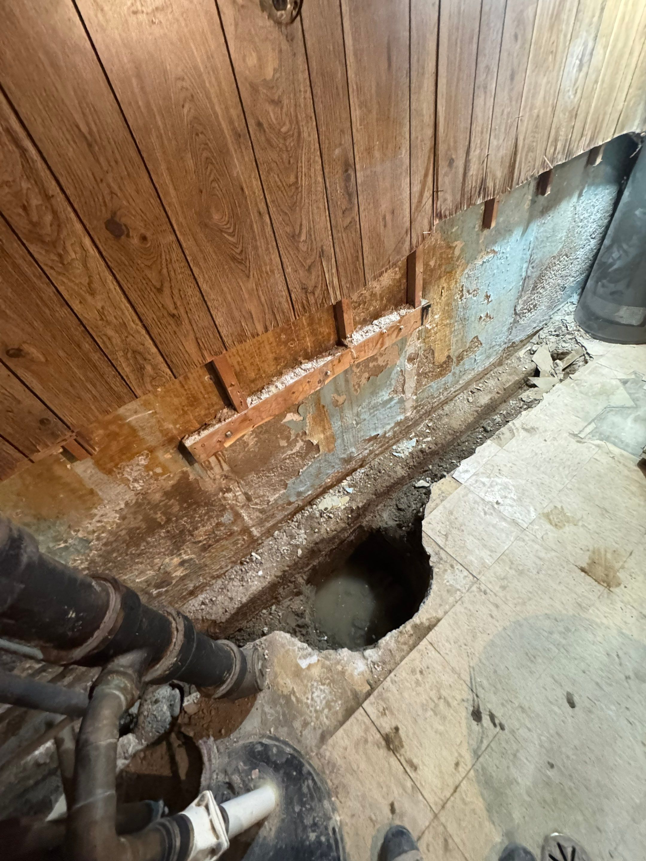 Interior Drain Tile System- Chicago by Area Wide Waterproofing