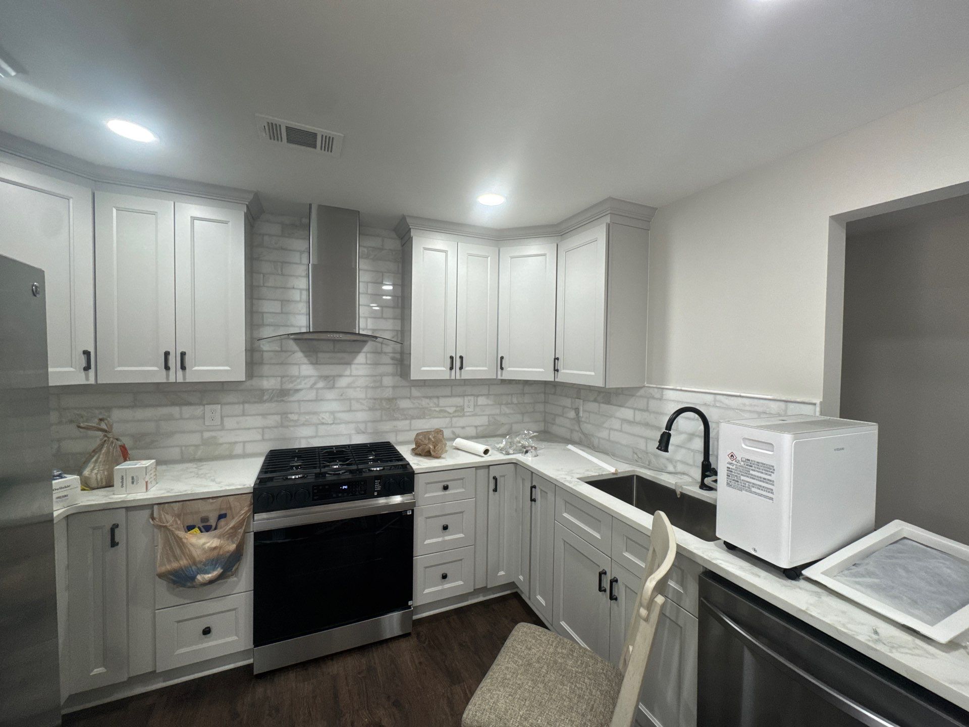 Full Basement Remodel in Powder Springs Featuring Custom Kitchenette by Swift Home Renovations