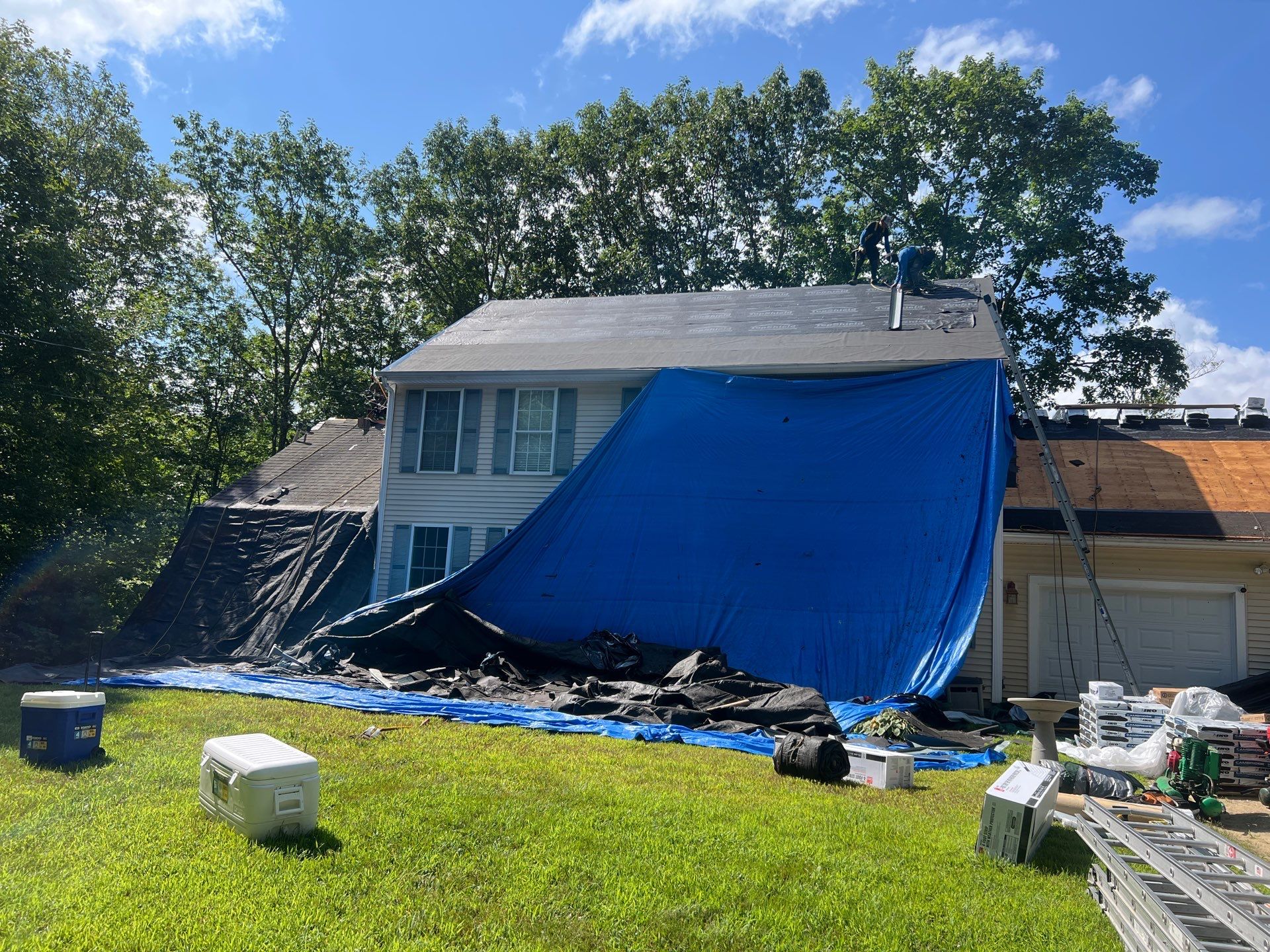 IKO Roof Installation in Deerfield, NH by Tall pine roofing