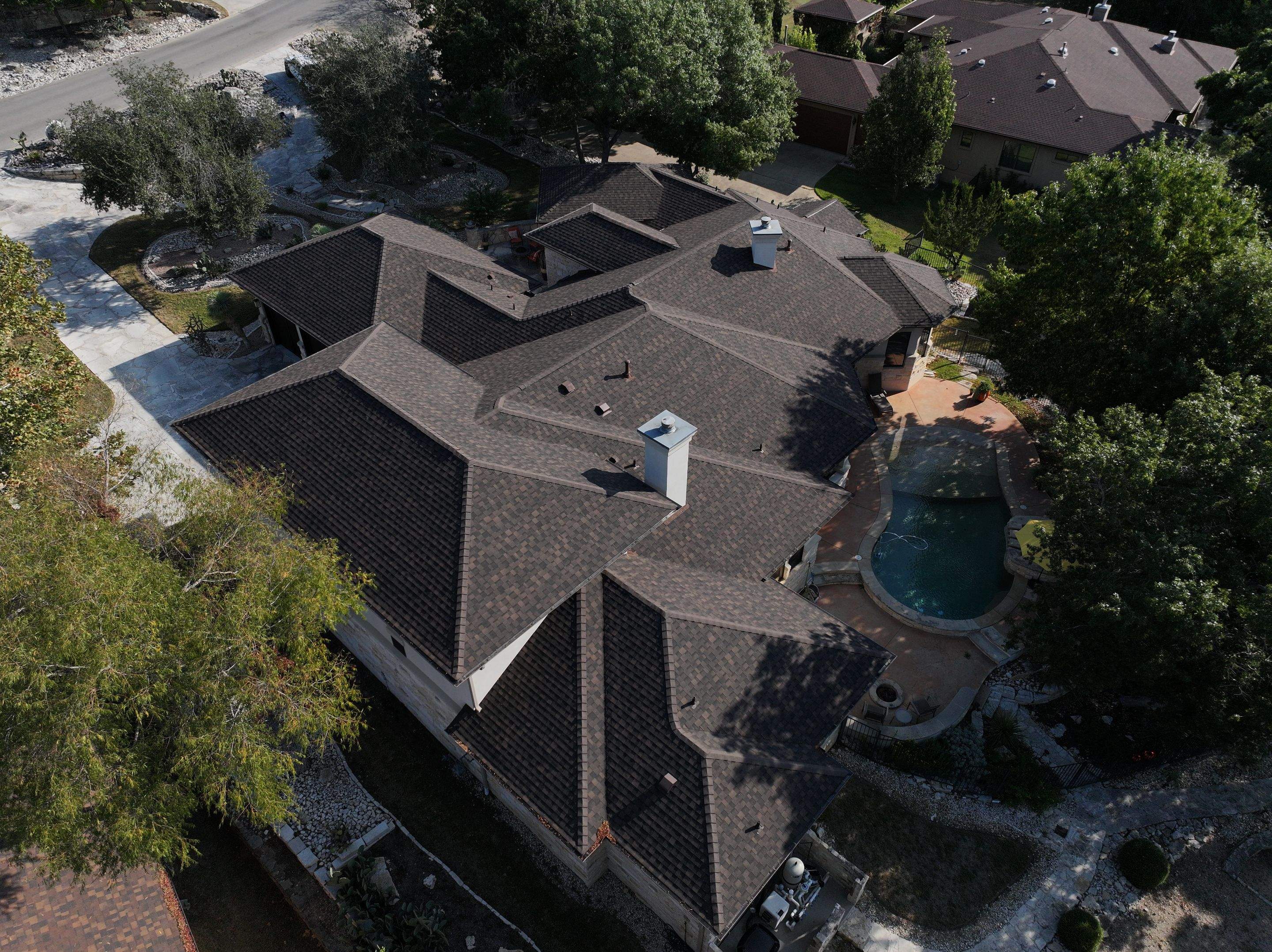 Shadow Brown Shingles by Perennial Roofing