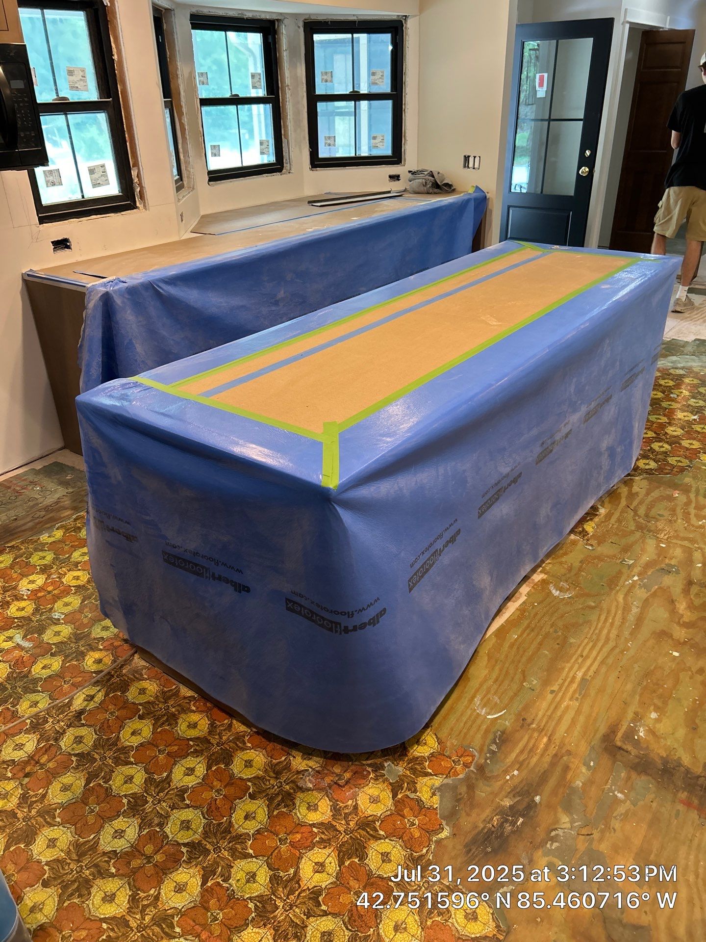 Installation of LVP in Middleville, Michigan by RTBaldwin Hardwood Floors