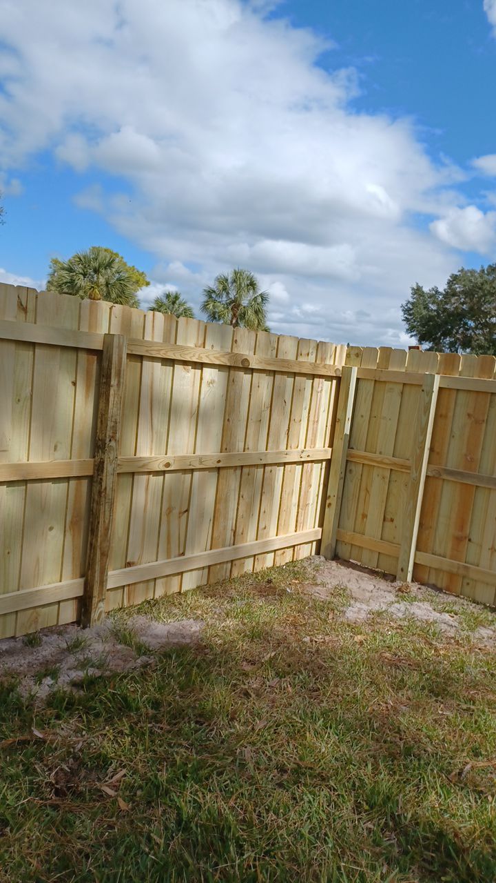 North Port, FL 6ft. Tall Treated Board on Board Privacy Fence by Asap fence and gates, LLC