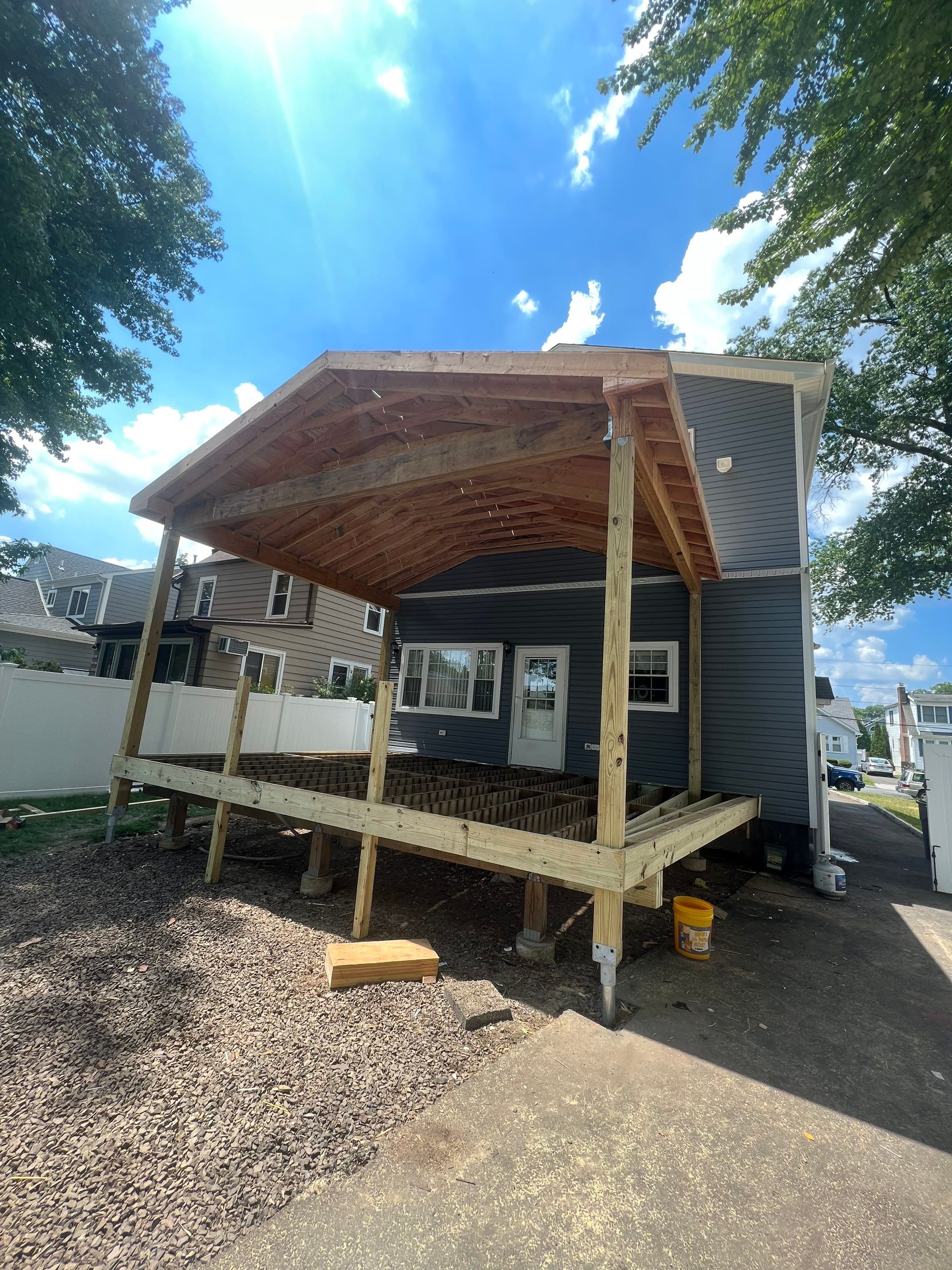 New Deck With Porch by deck guardian