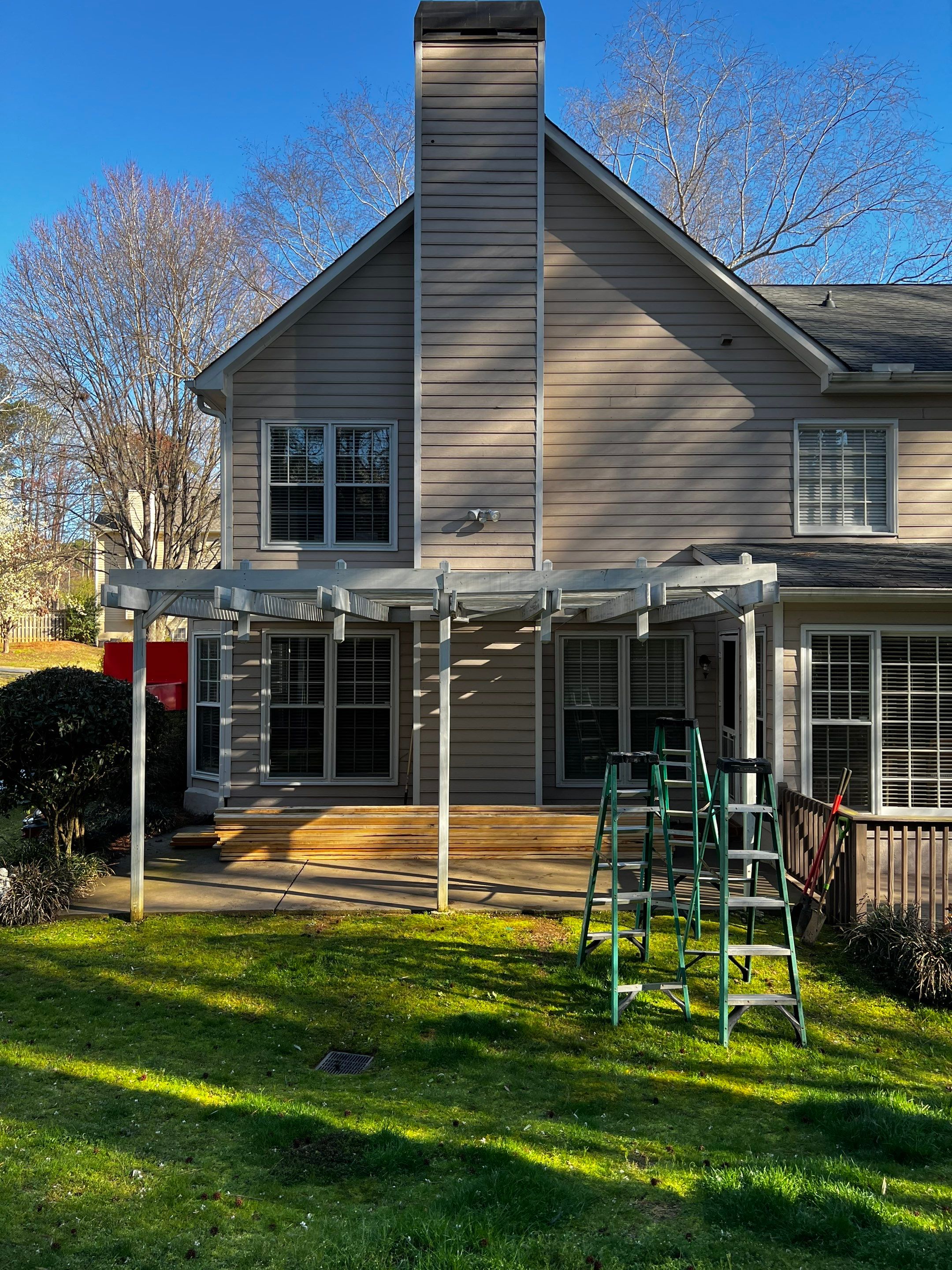 Custom Screened Porch and Multi-Level Wood Deck in Acworth by Swift Home Renovations