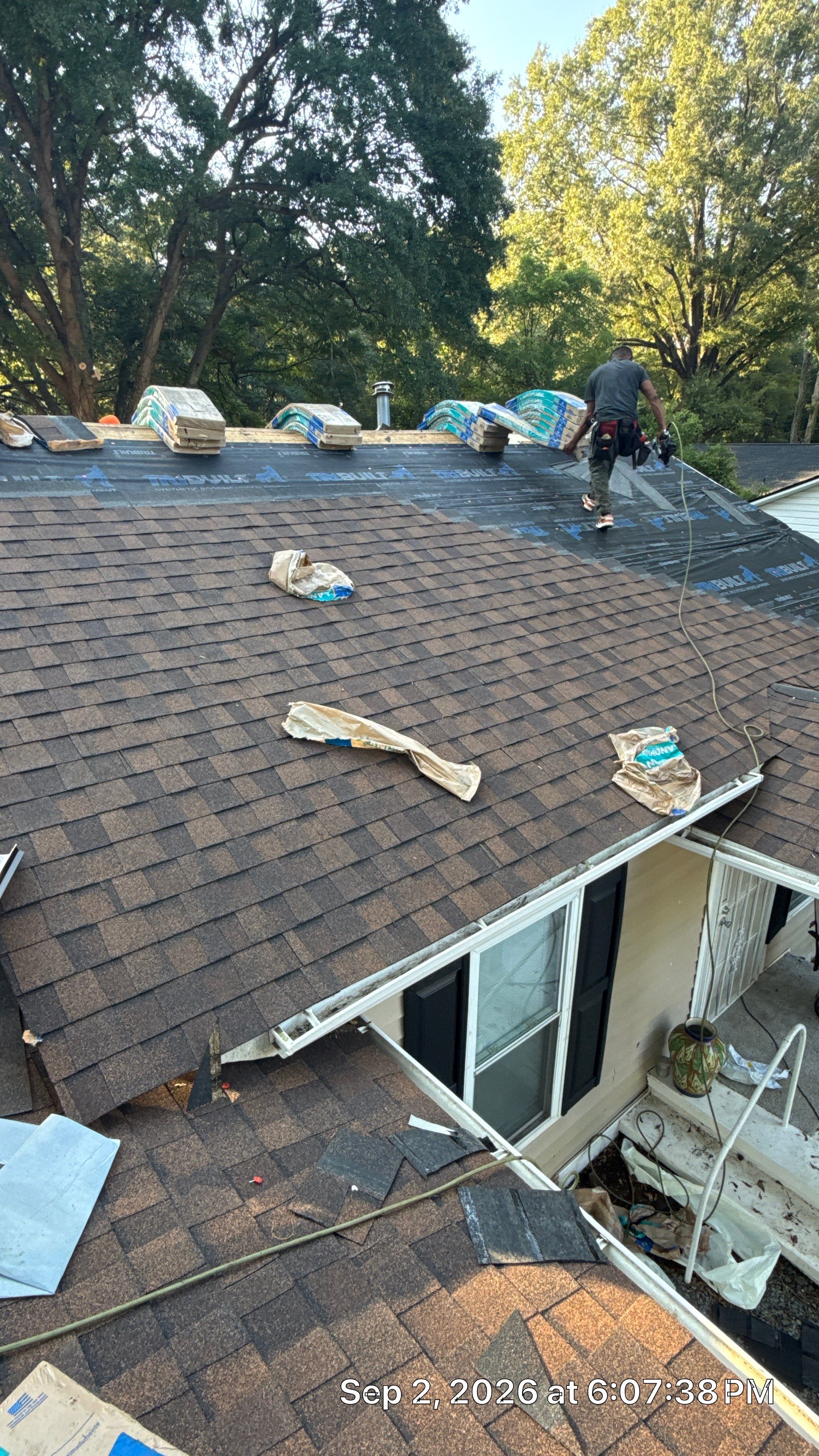 Roof replacement, gutter and interior repair by hail damage by Just Brilliant Restoration JBR