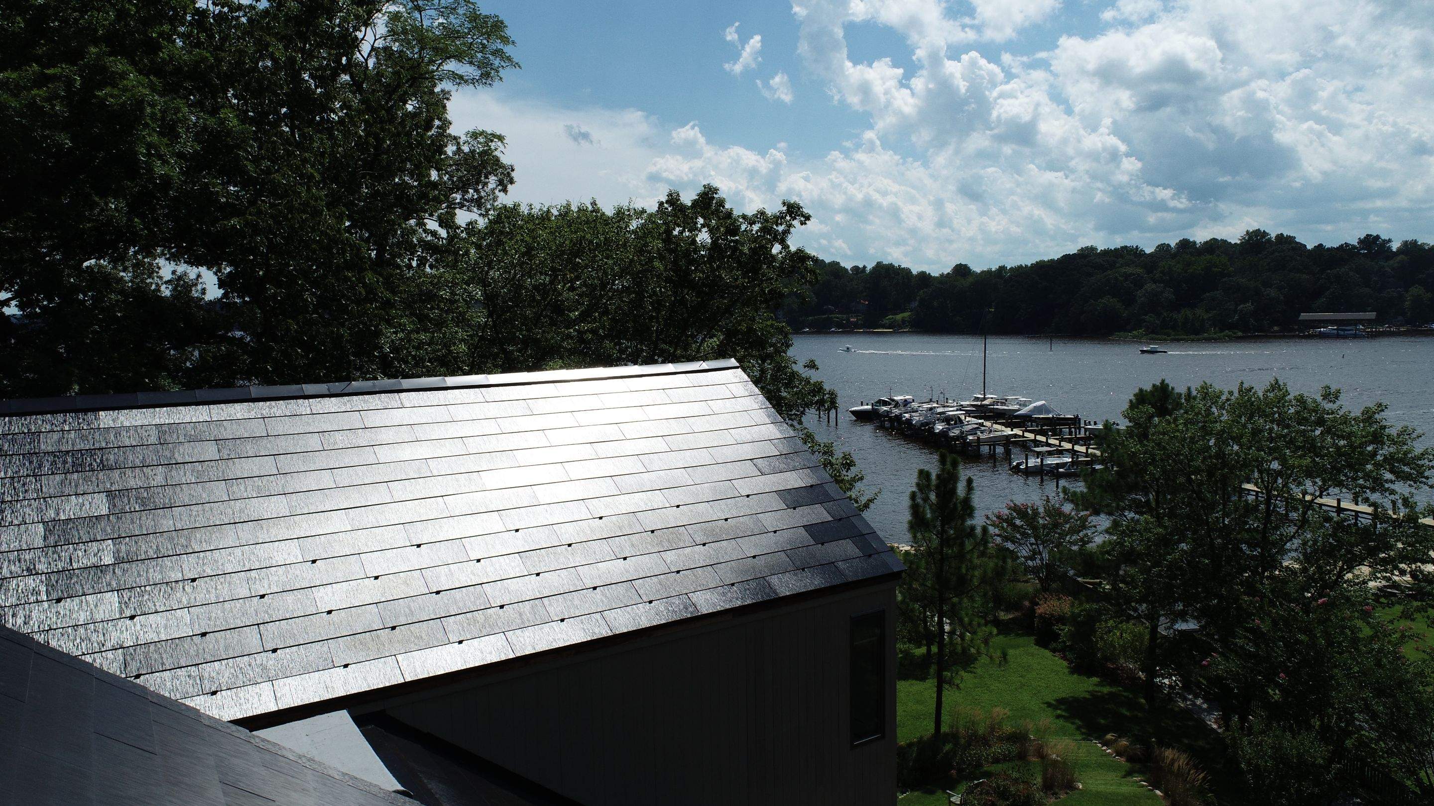Tesla Solar Roof install Severn River by American Home Contractors