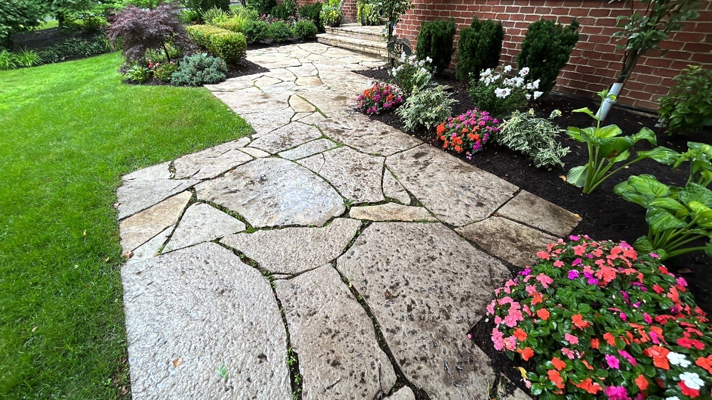 Exterior Stone and Concrete Surface Cleaning by Northern Power Washing LLC.
