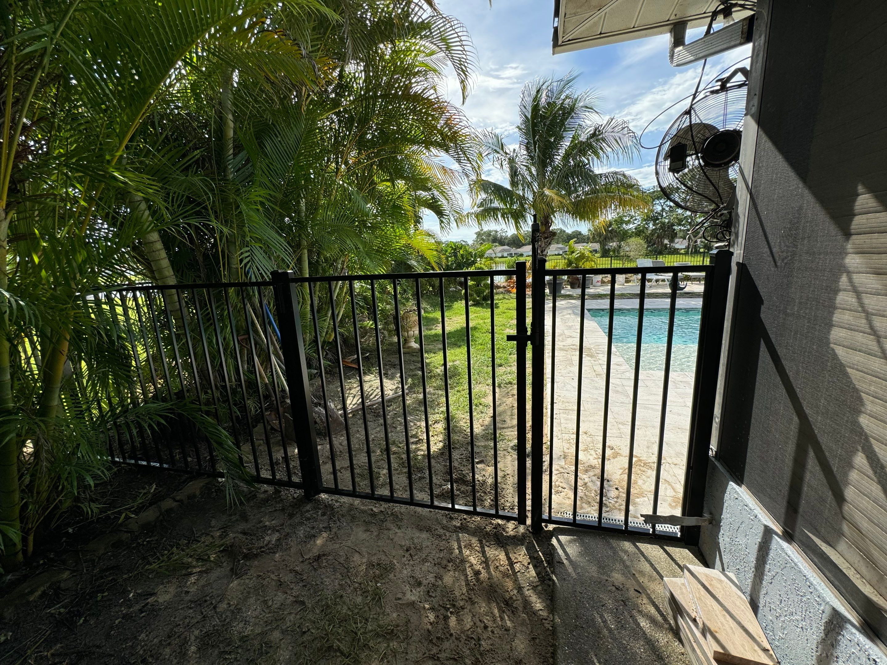 Aluminum Fence Installation using 3 Rail Aluminum Fence by Asap fence and gates, LLC