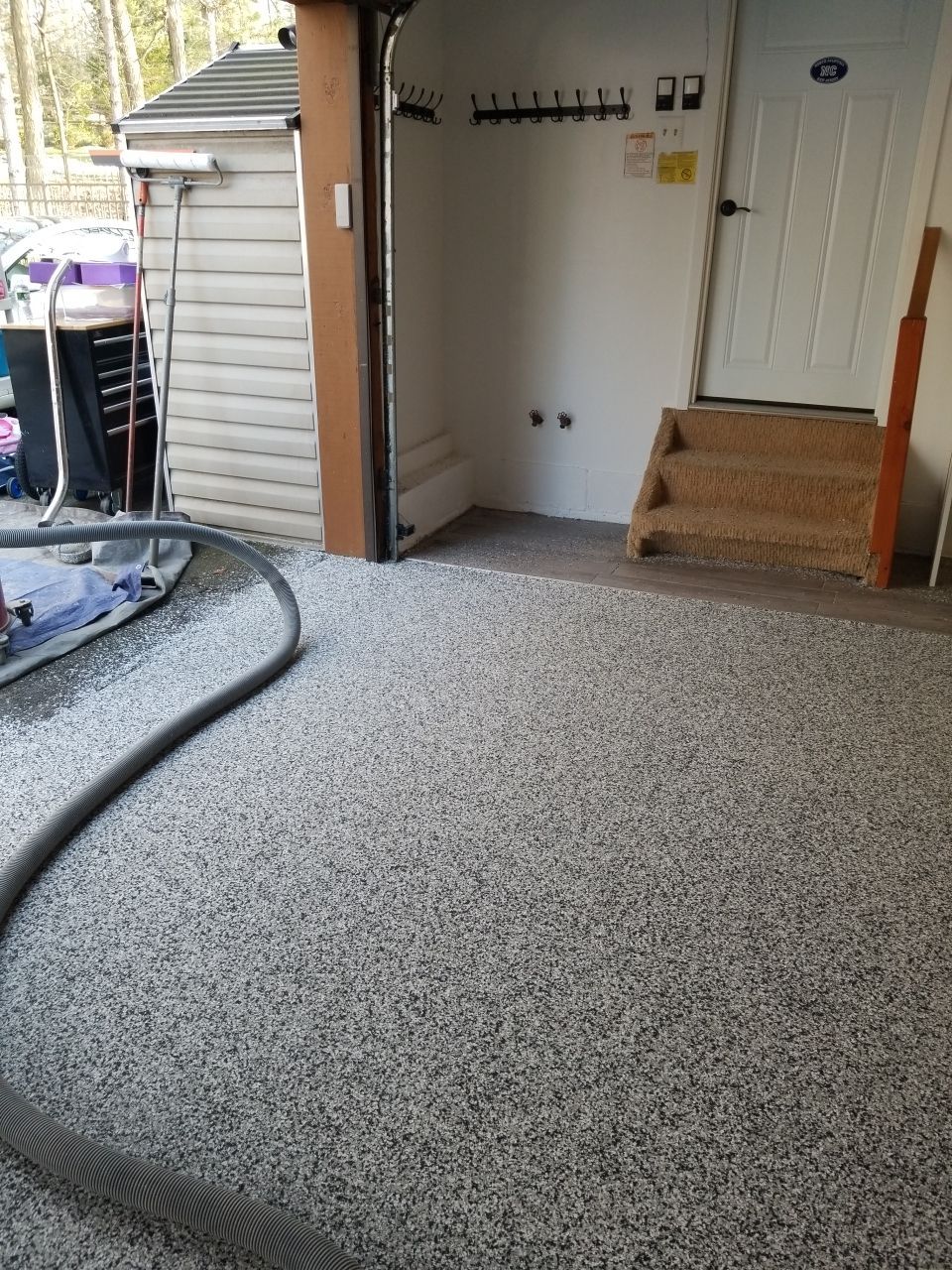 Garage Floor in Domino by Spectrum Painting, LLC