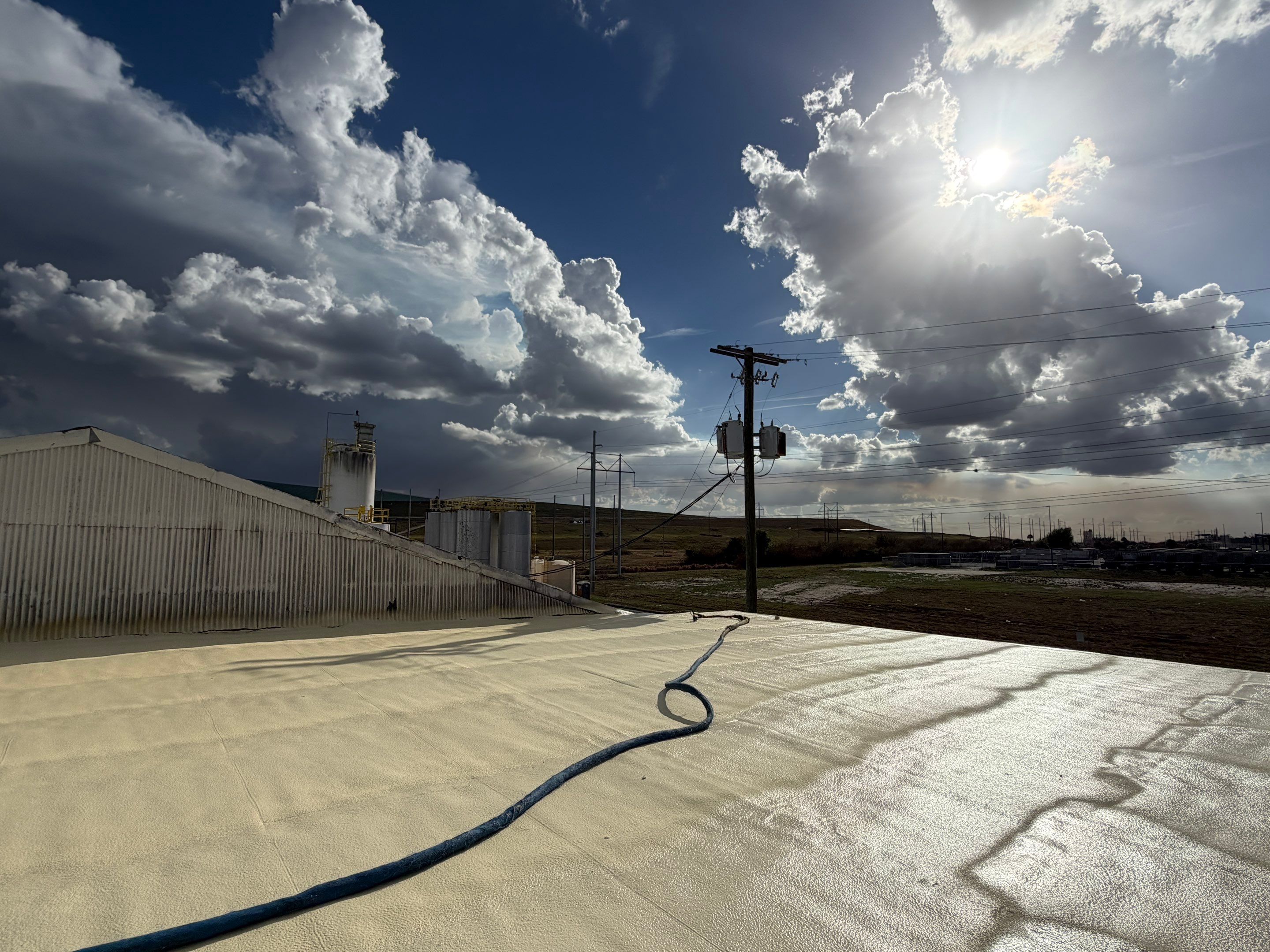 Seamless SPF Roof Installation for Bartow Commercial Office by CES Roofing