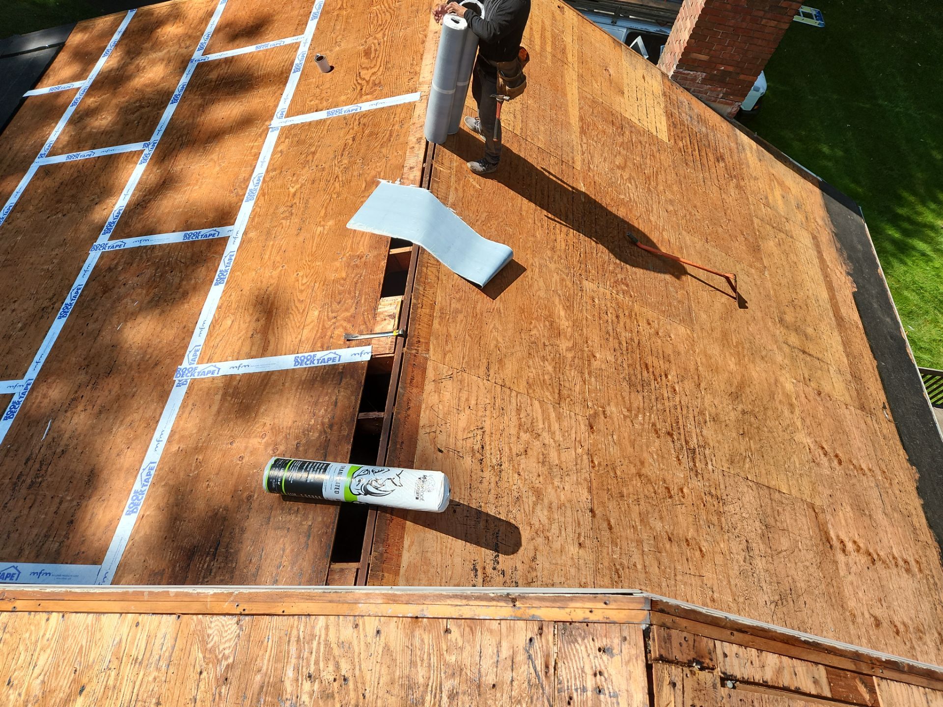 Residential Roofing Installation using Owens Corning TruDefinition Duration AR - Estate Gray by A Plus Exterior