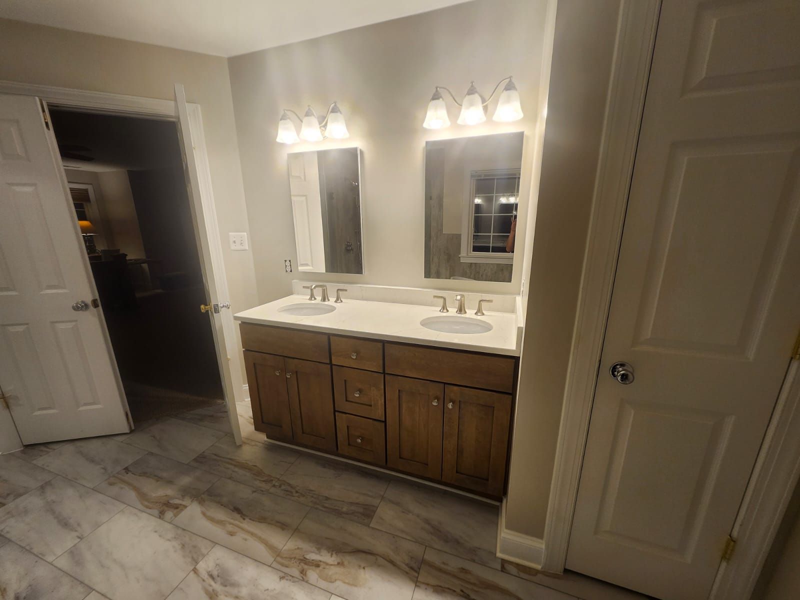 Complete master bathroom remodel/Full window replacement by Window Depot of Annapolis