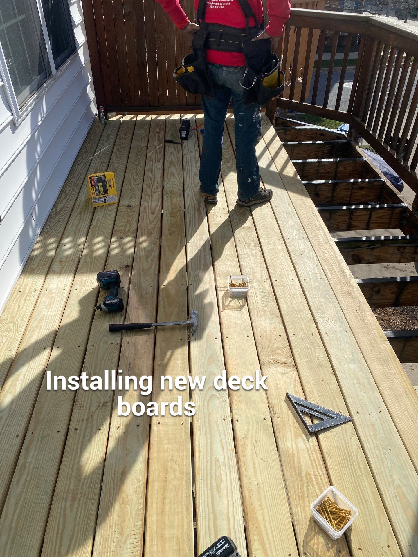 Deck Repair, New steps, New Paint job  by Alpha Design Services
