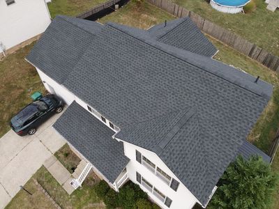 Residential Roofing Installation using GAF Timberline HDZ Charcoal