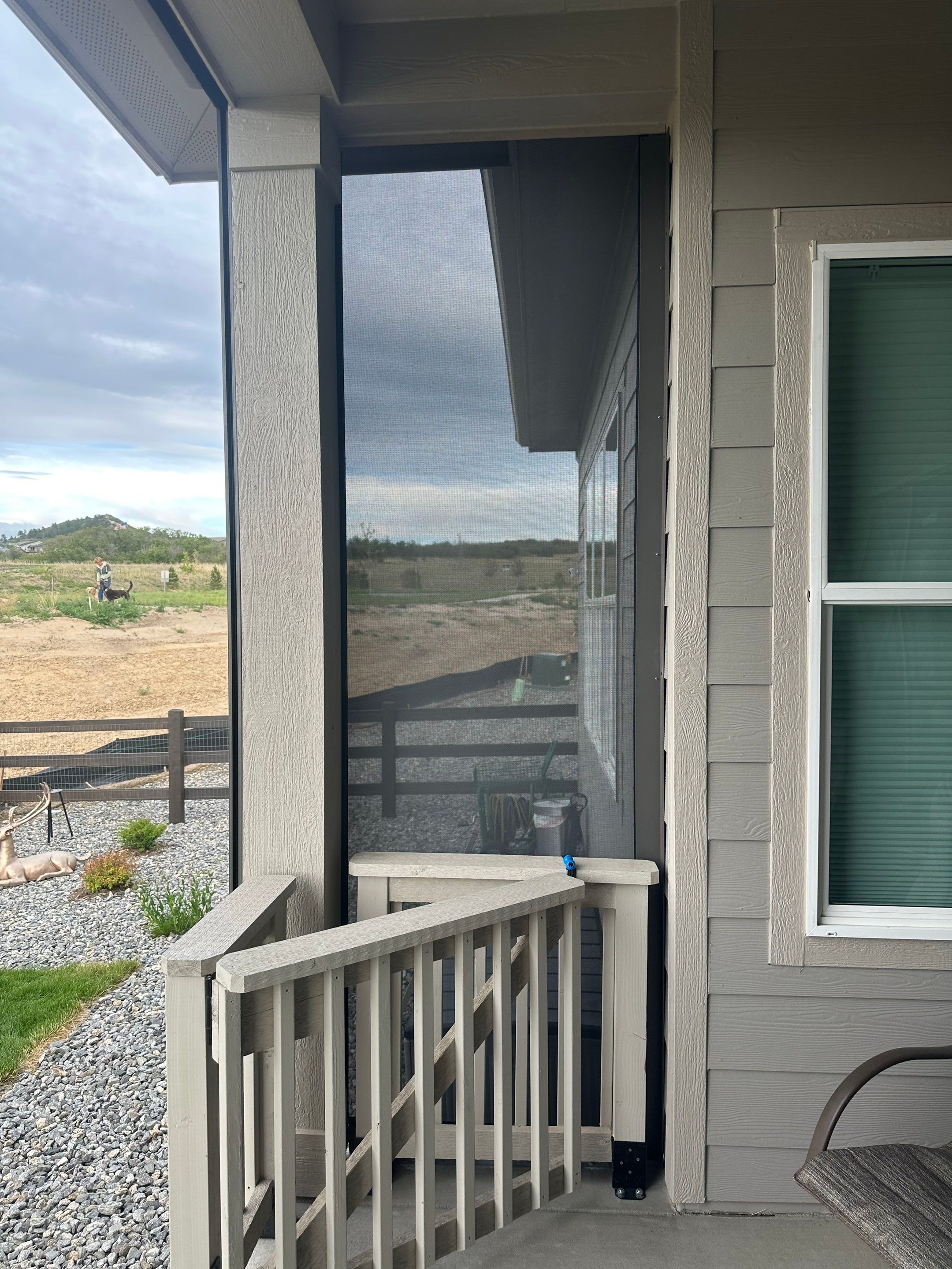 Exterior All-Weather MagnaTrack Screens Installation for Castle Rock Home by Outdoor Solutions Colorado