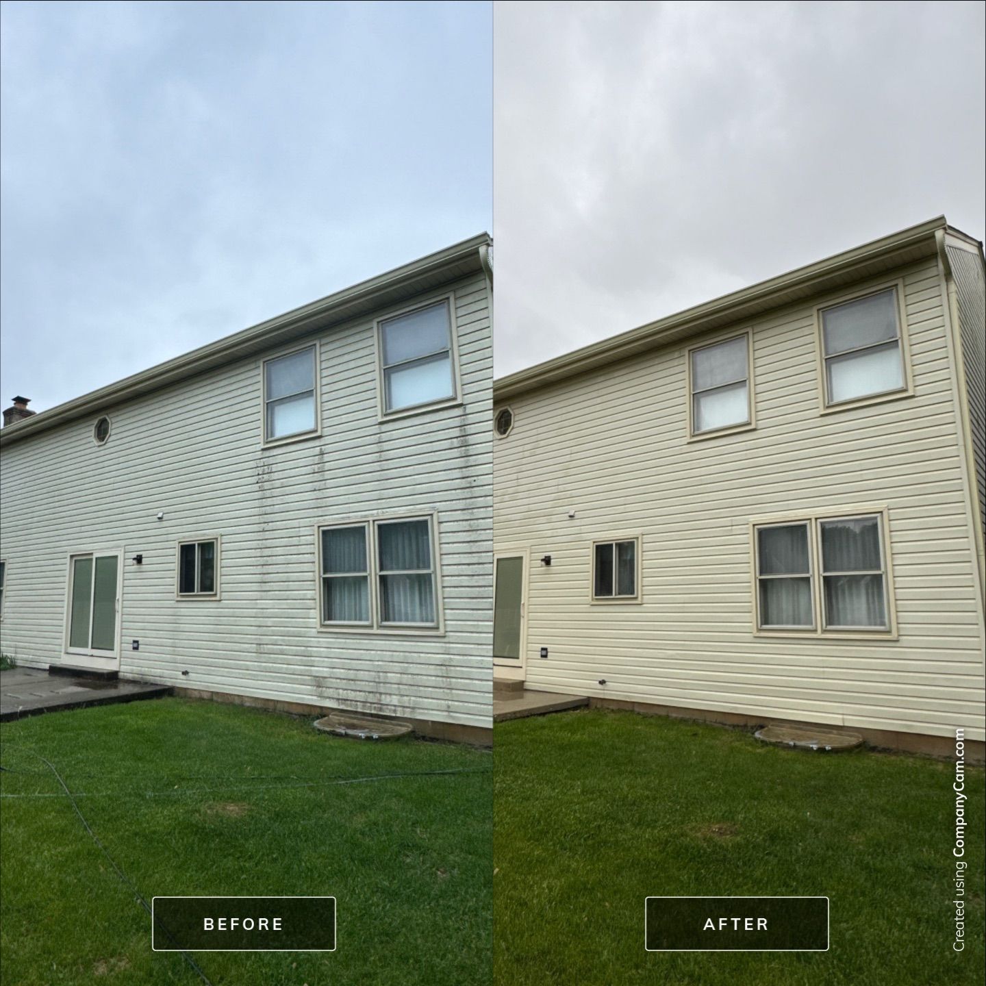 Project in Island Lake by Simmons Power & Soft Washing