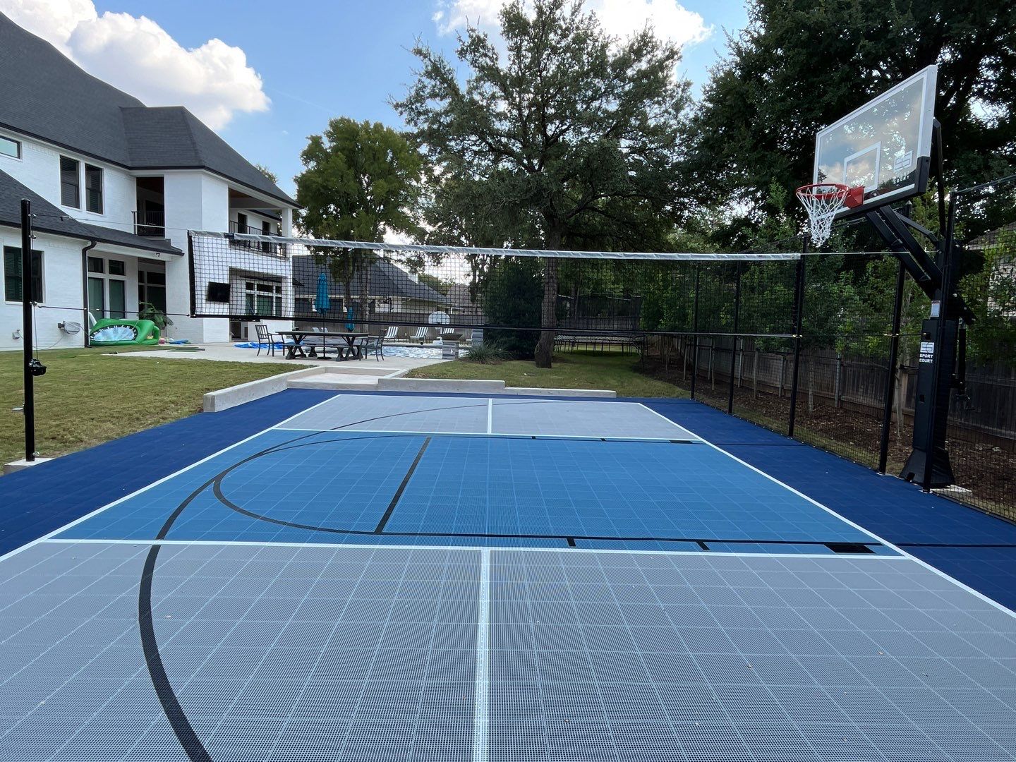 Custom Gamecourt in North Central Texas by Sport Court Austin