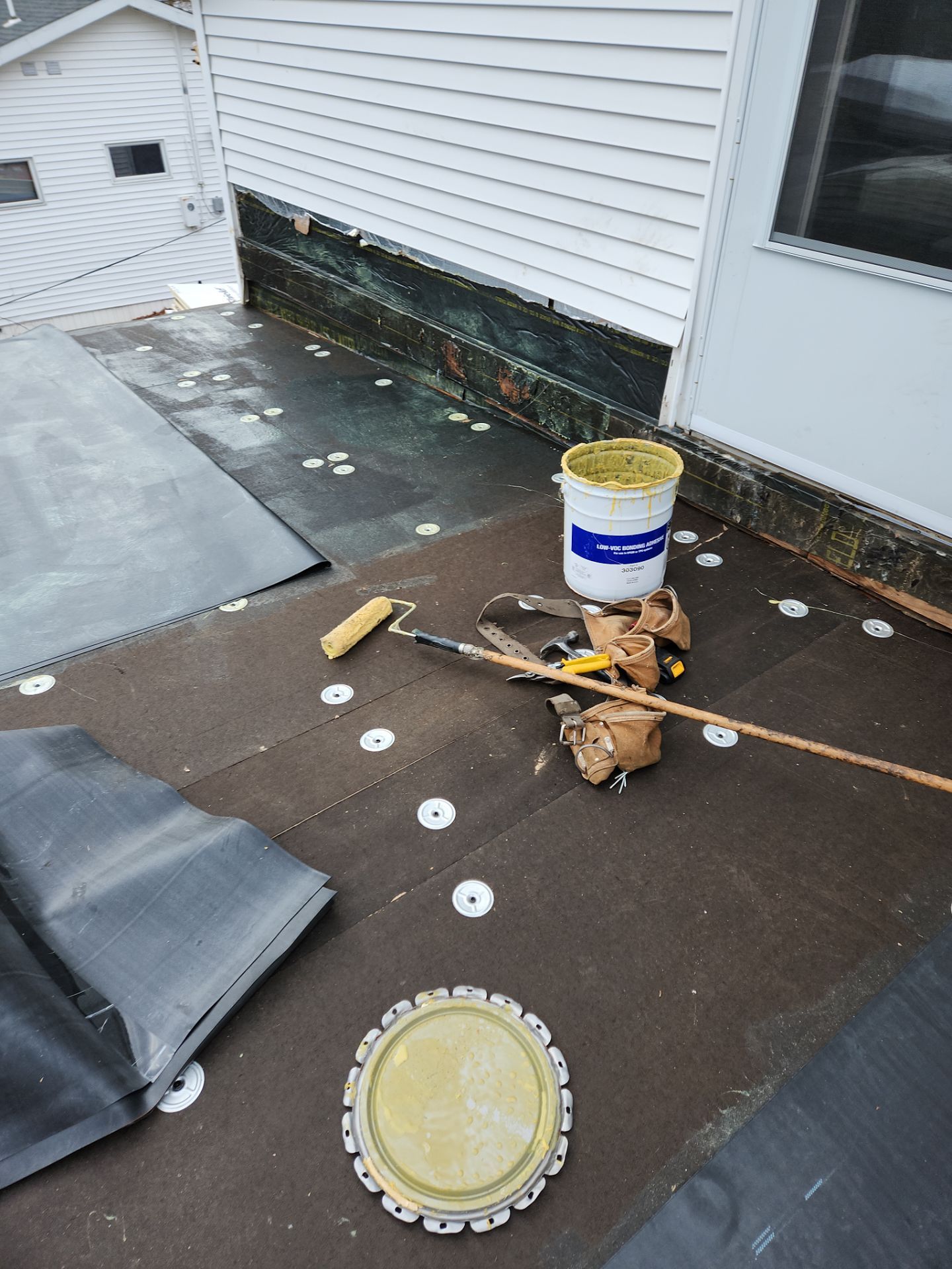 Residential Roofing Installation using Owens Corning TruDefinition Duration Sierra Gray by A Plus Exterior