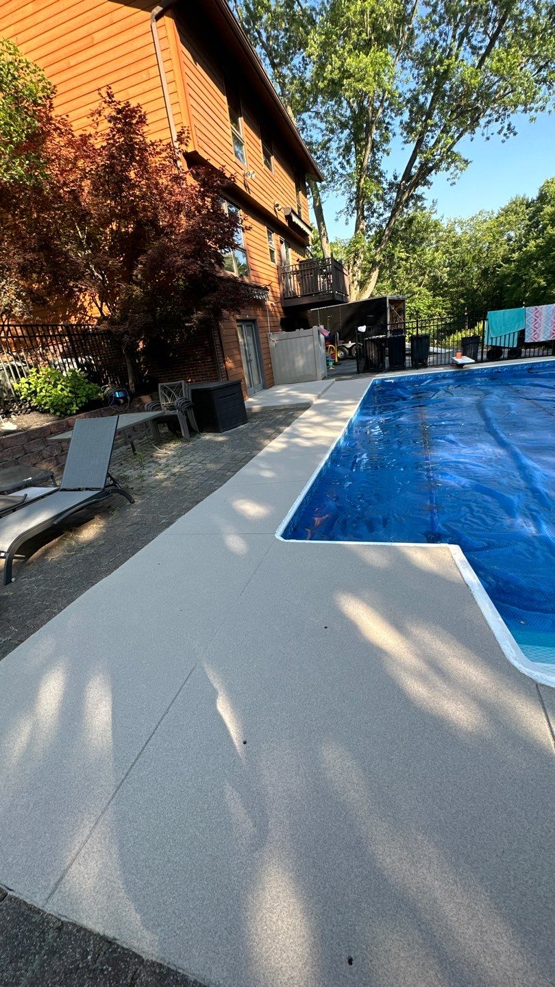 Pool Deck Project in Coraopolis by Floors in a Day, Inc