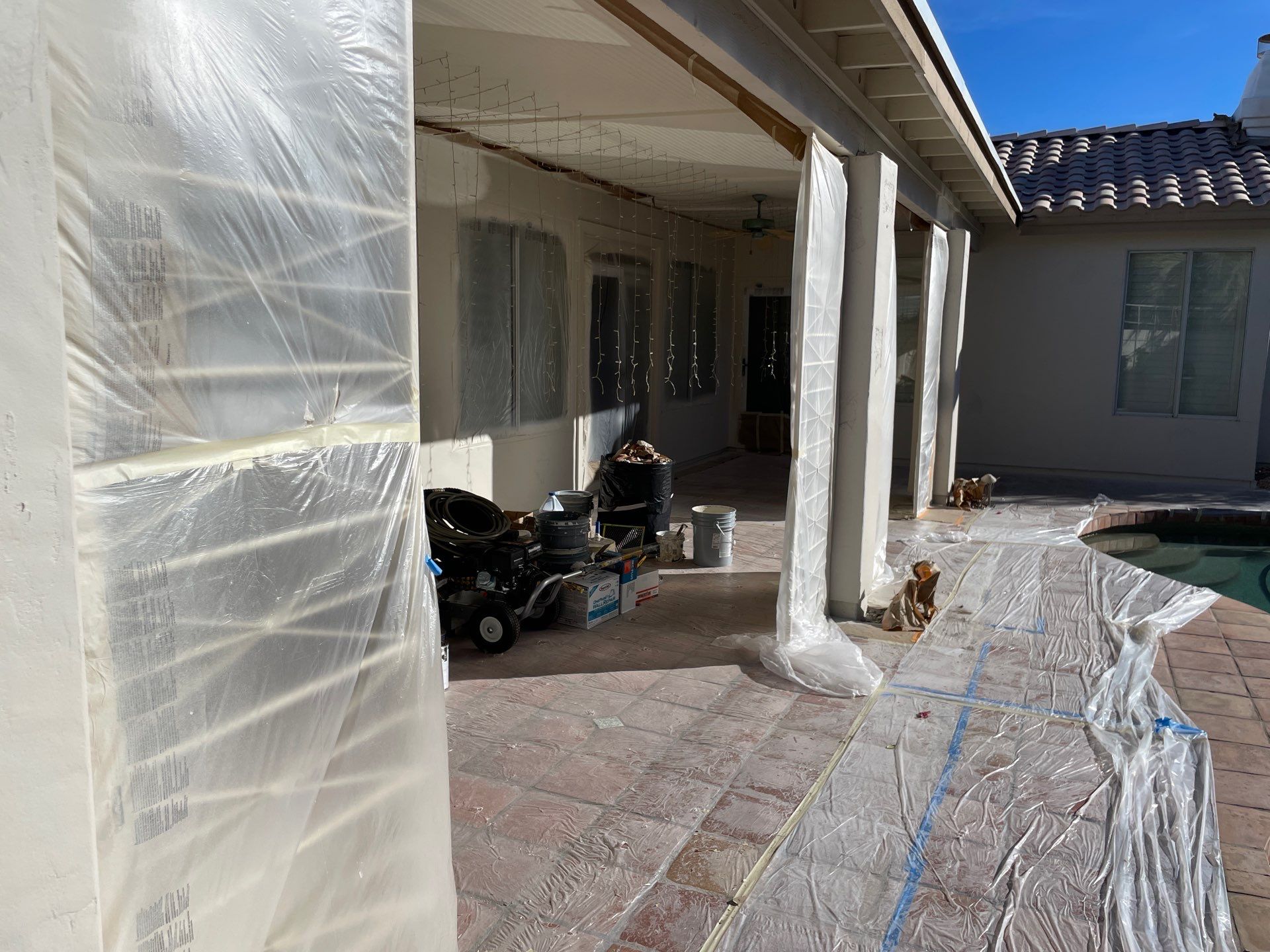 Gazzo - A Beautiful Home Exterior Transformation in Scottsdale, AZ with C&M Primer and Sherwin Williams Paints by Double G Painting Contractors, LLC