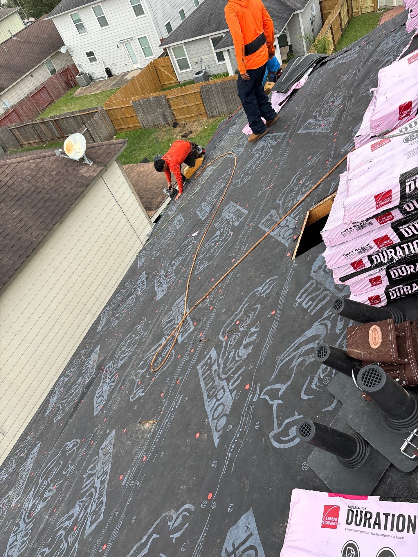 Residential Roofing Repair using Owen's Corning Duration (Lifetime) Shingles by Roof Repair Services LLC