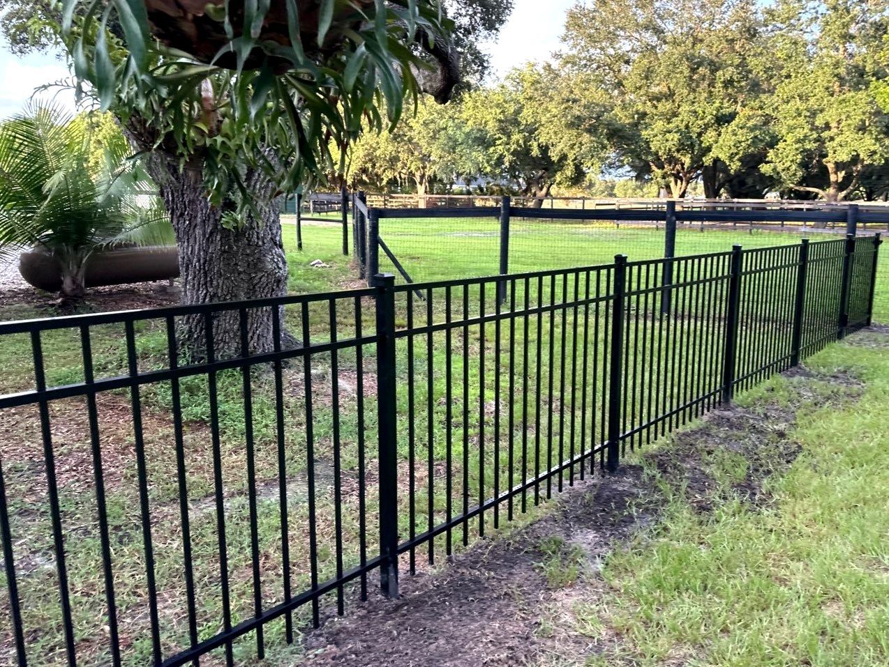 Aluminum Fence Installation using 3 Rail Aluminum Fence and 4Ft High Wood Labor by Asap fence and gates, LLC