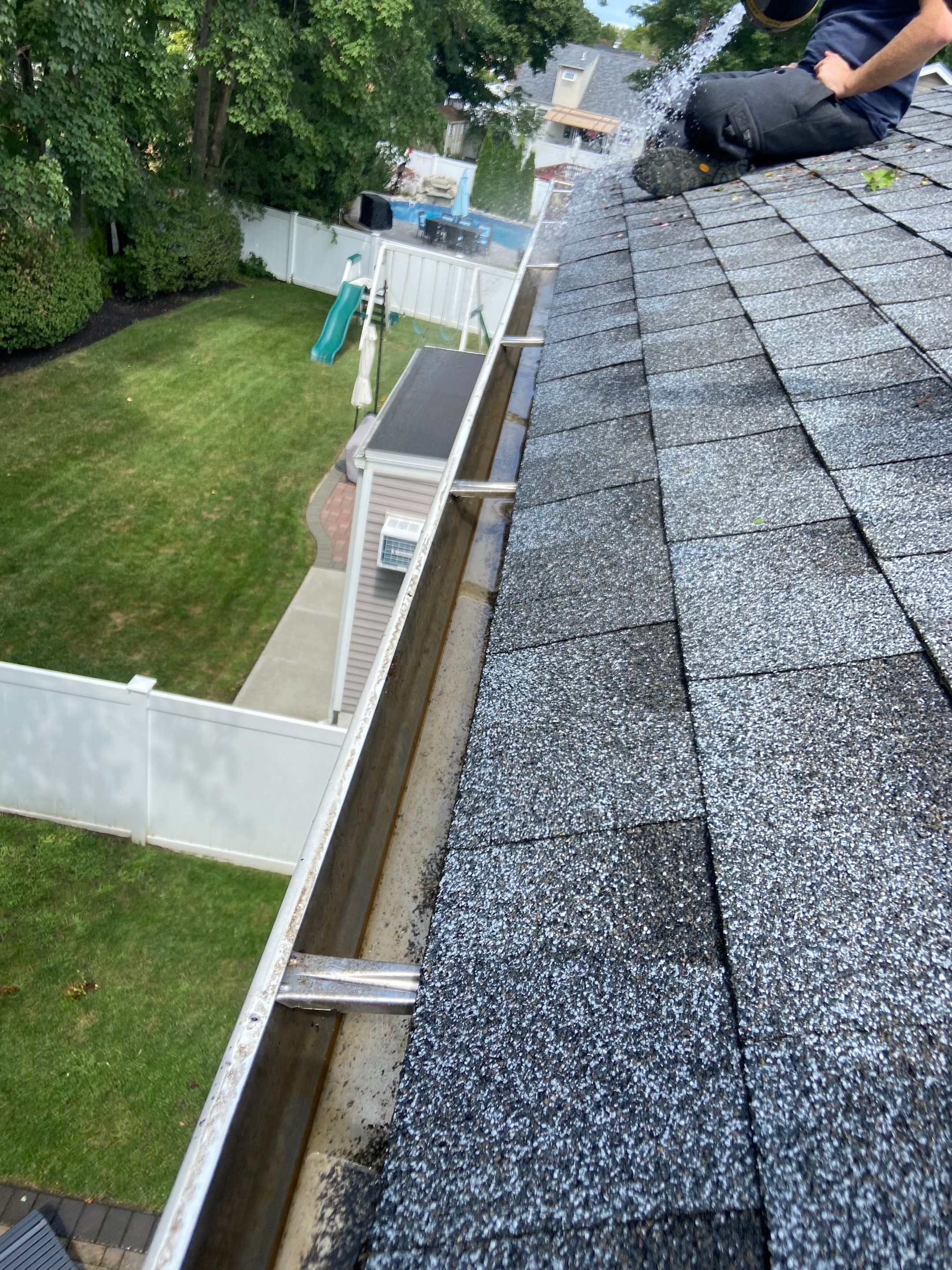 Gutter Cleaning with Screening by Above All Gutters 