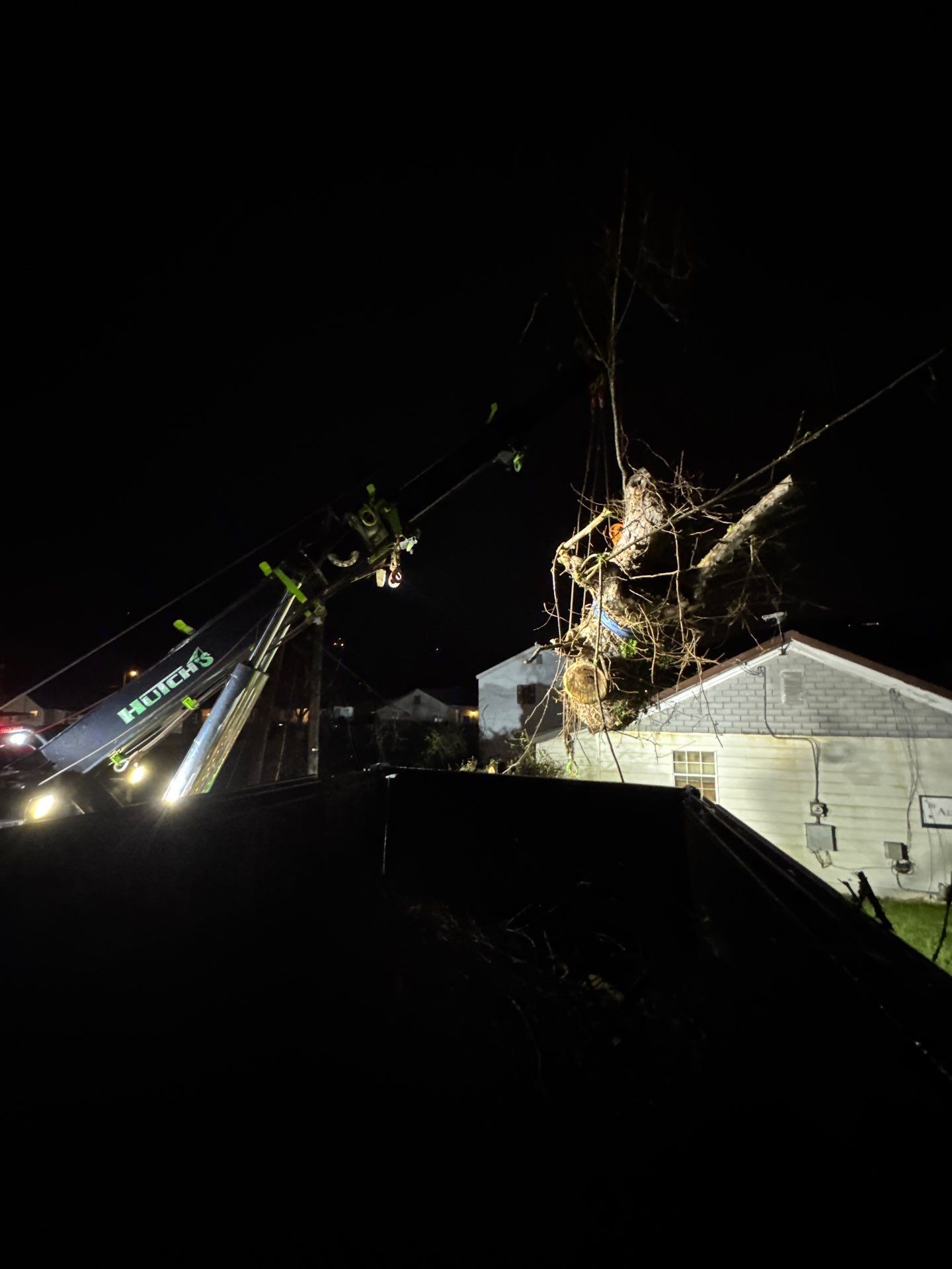 Project in Nitro, WV Rotator Crane Lifts Tree Off House | Nitro WV • One Wrong Move Job | Rotator Crane Tree Removal • Heavy Rescue Tree Job | Nitro WV • Extreme Tree Removal Over Home | Nitro WV by Jones Empire LLC