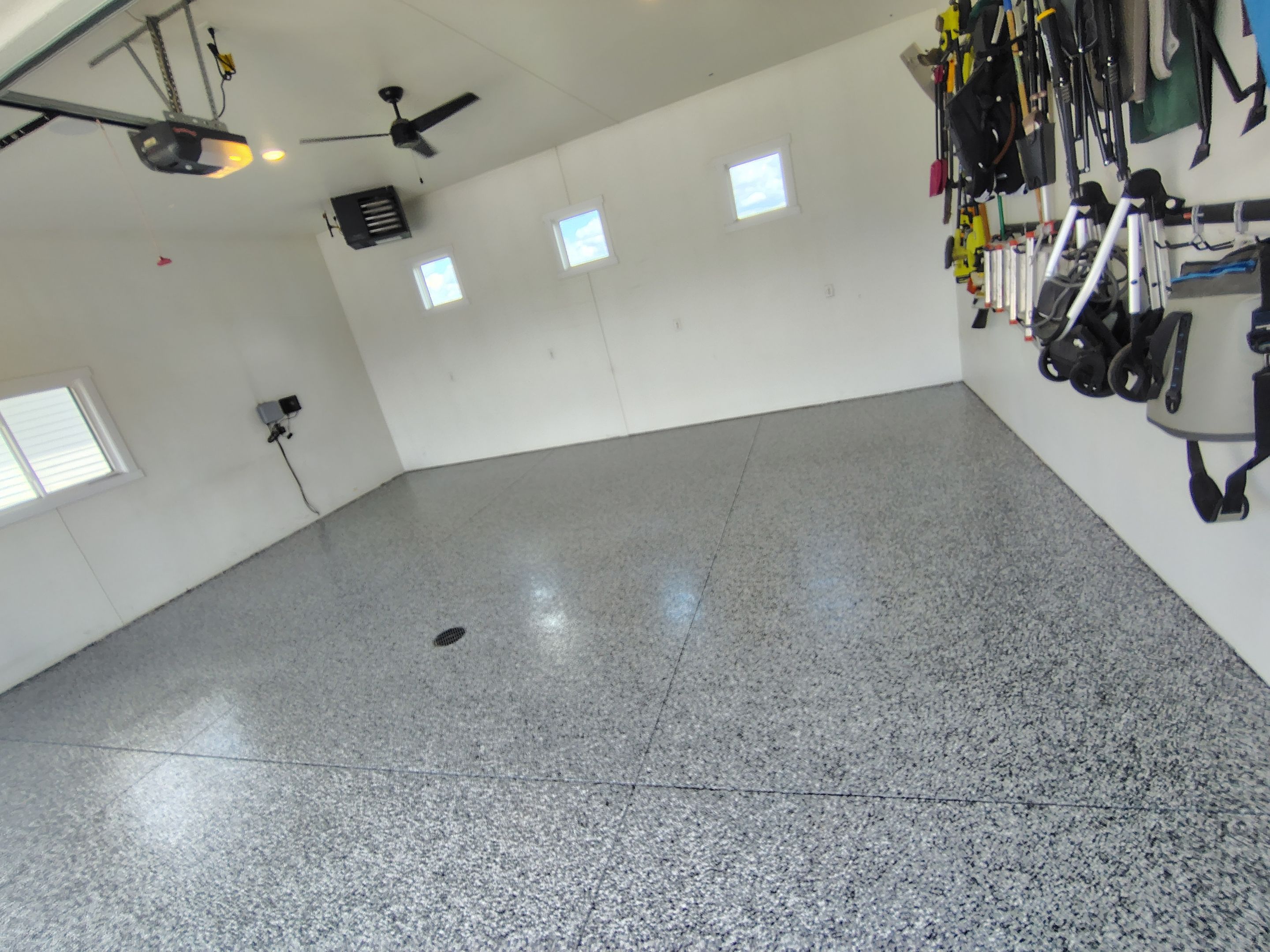 Dell Rapids Multi-Car Garage Concrete Floor Coating and Repair by Select Painting, Coatings & Garage Cabinets