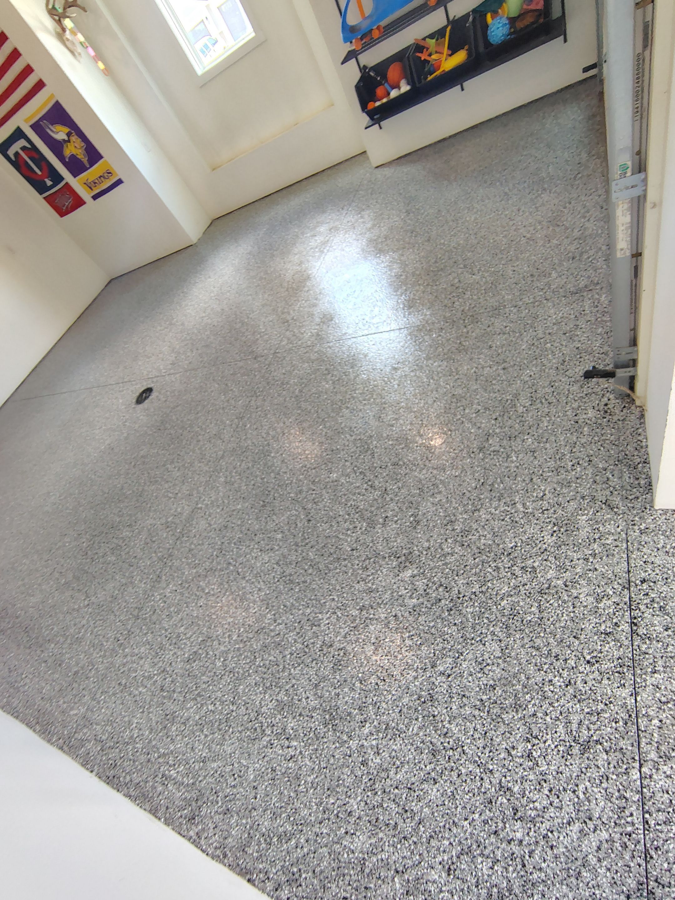 Dell Rapids Multi-Car Garage Concrete Floor Coating and Repair by Select Painting, Coatings & Garage Cabinets