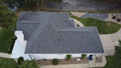 Residential Roofing Installation using Owens Corning Duration - Color: Williamsburg Gray