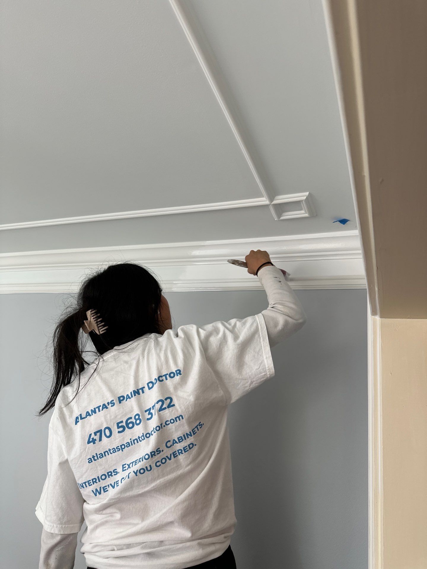 Interior Maintenance Painting Project by Atlanta's Paint Doctor