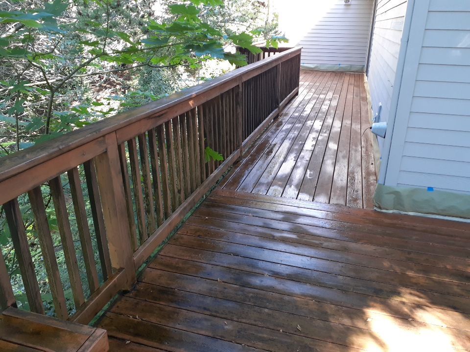Deck Restoration using Armstrong-Clark Semi-Transparent Cedar 97229 by Paul Schopp