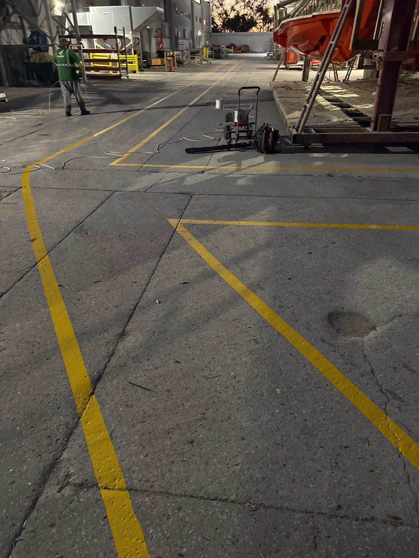 Industrial Safety Line Striping and Thermoplastic Walkways in Sarasota by Everline Coatings & Services - Southwest FL