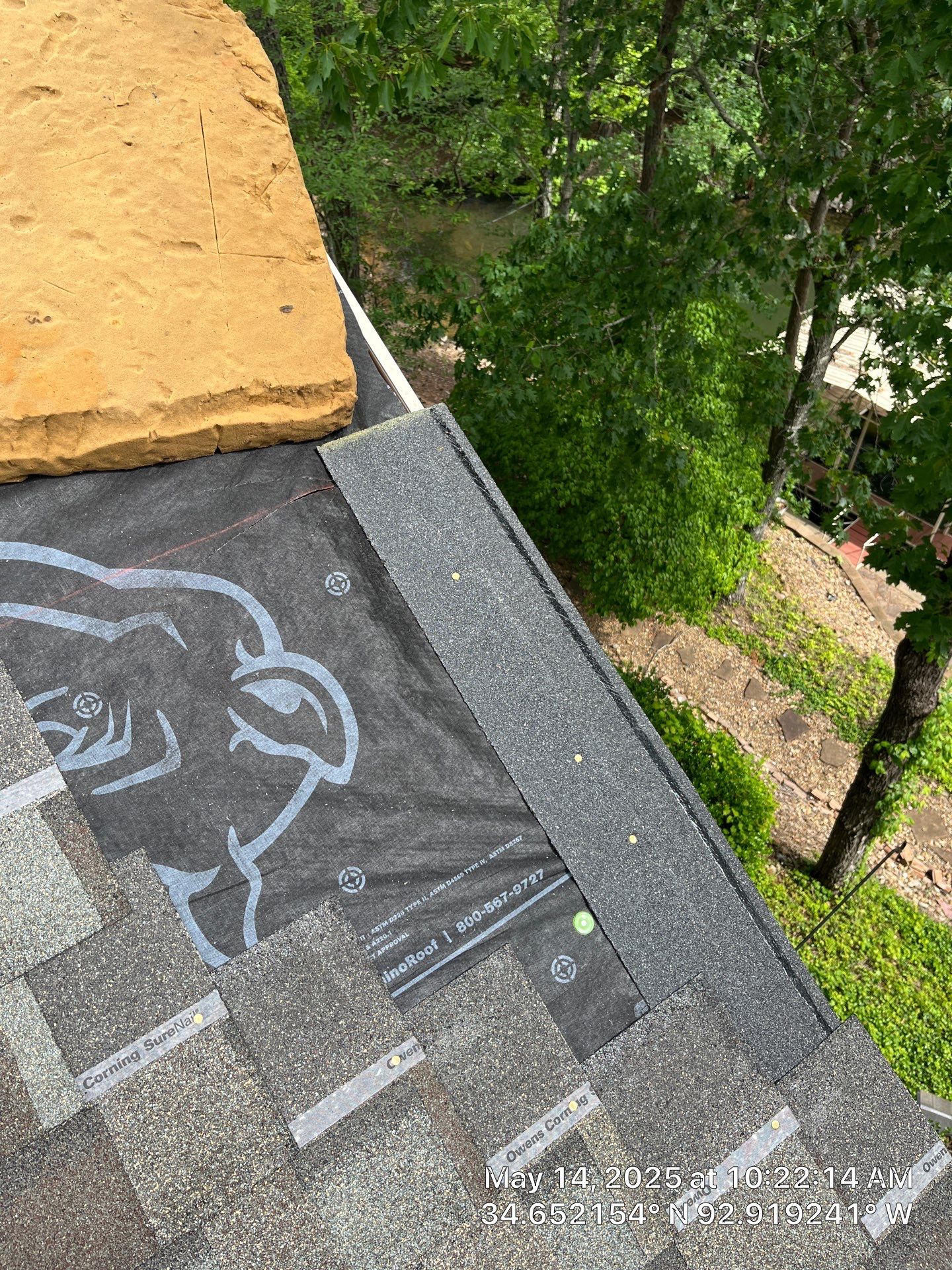 Architectural Shingle Roof Replacement and Skylight Installation in Hot Springs Village by Temple Roofing and Exteriors