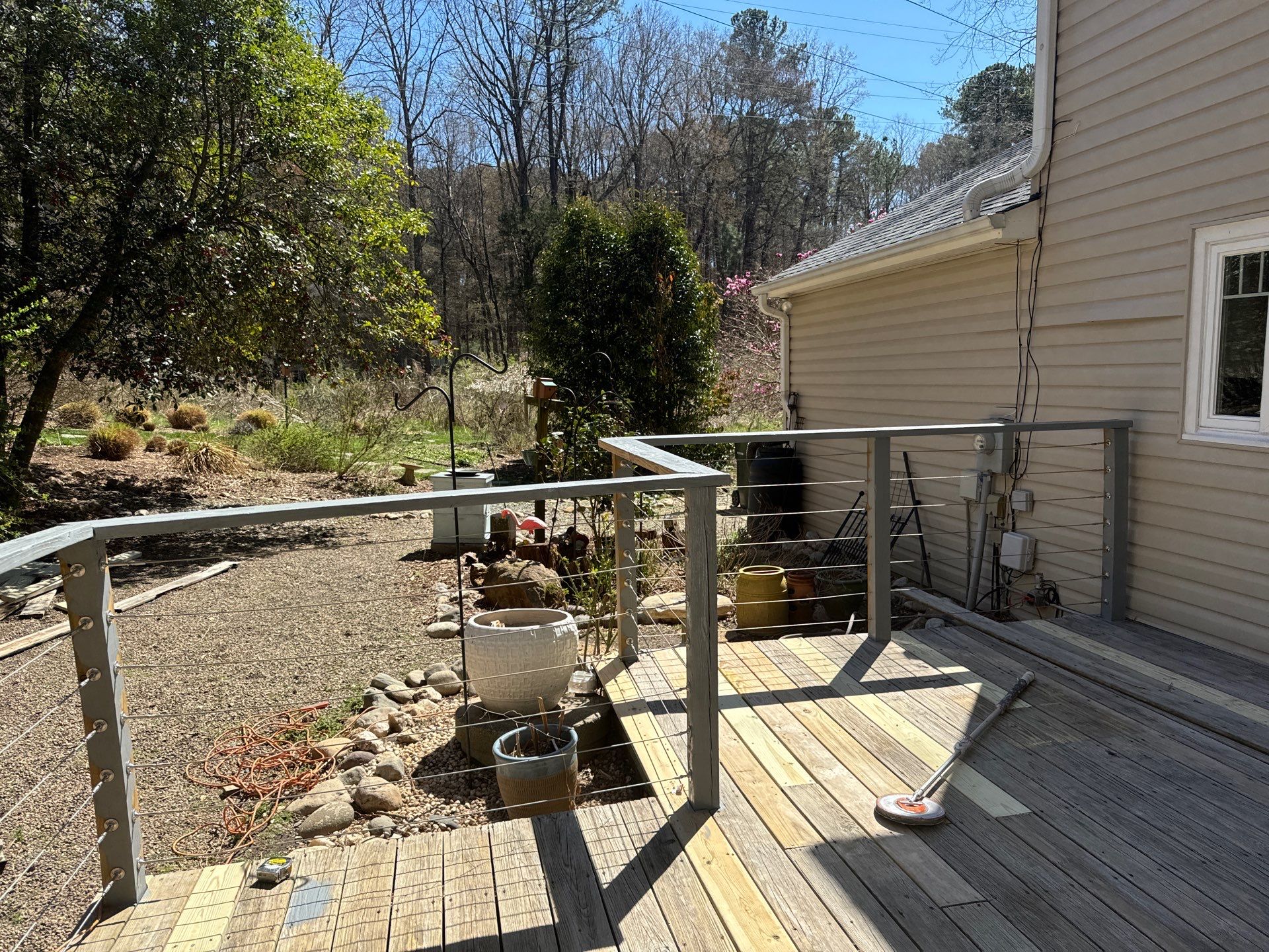 Deck staining by GonzalezPainters & Contractors Inc 
