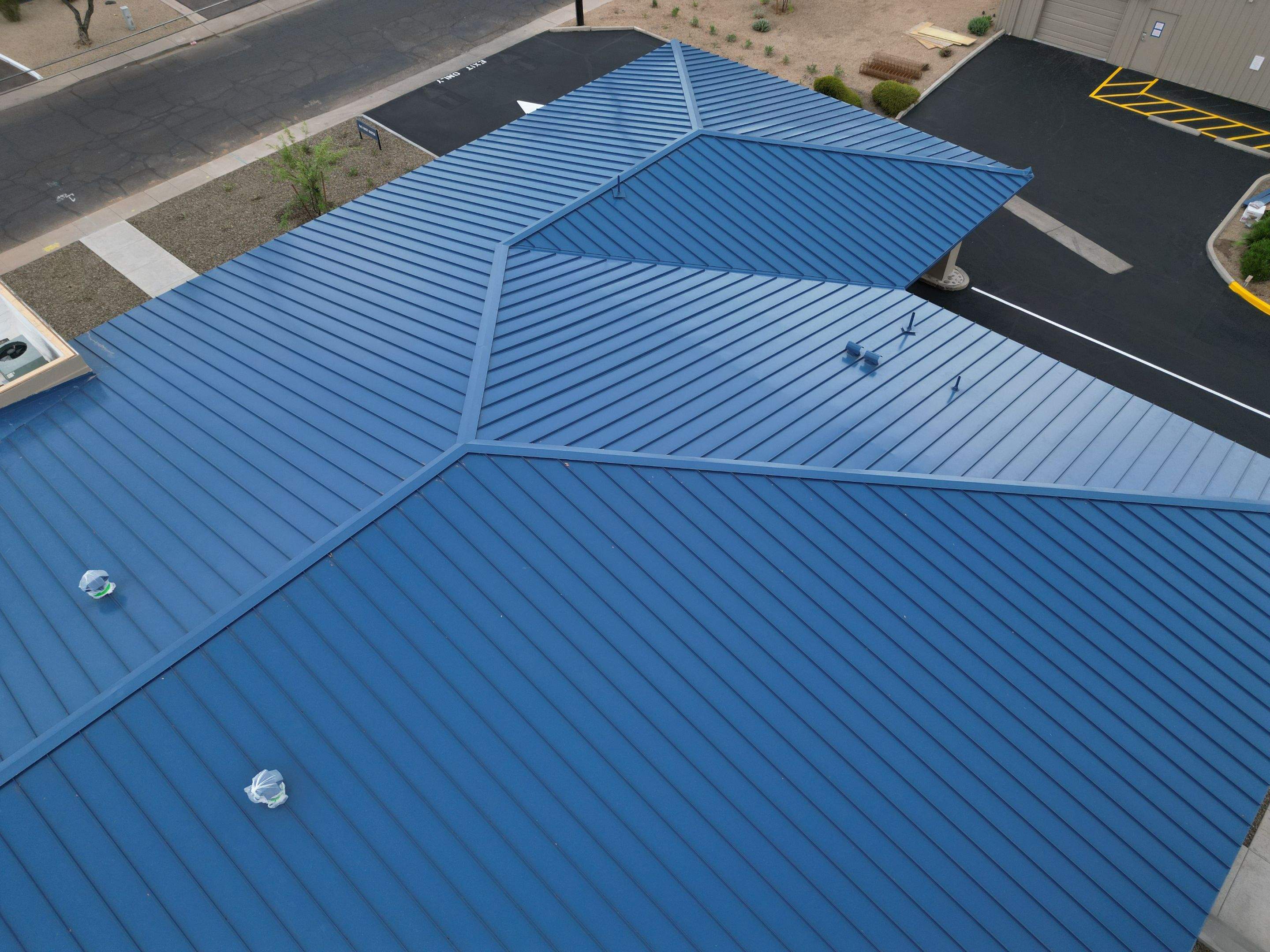 Regal Blue Standing Seam by Reimagine Roofing