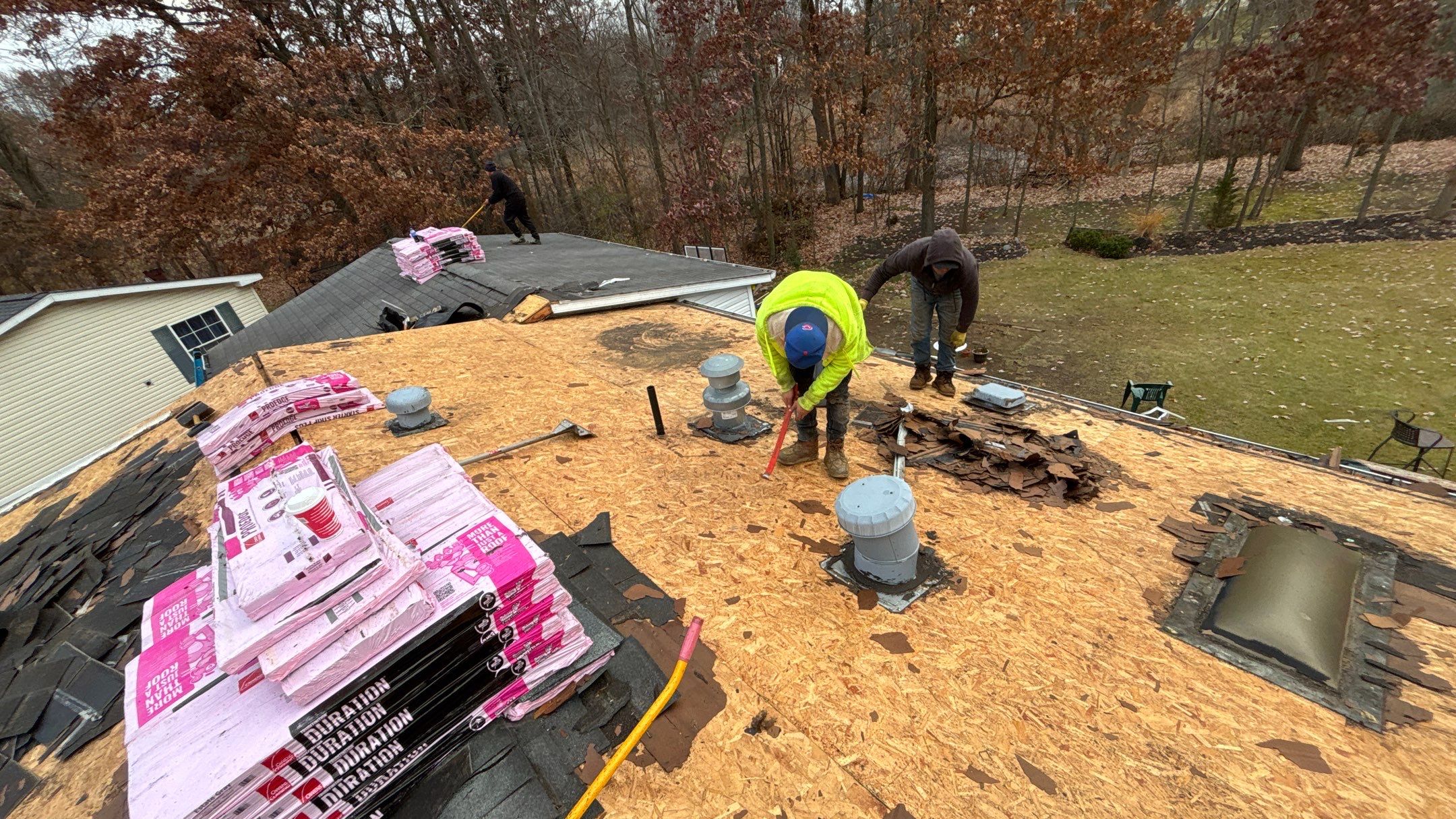 Roof Replacement using Owens Corning Estate Gray by 180 Contractors
