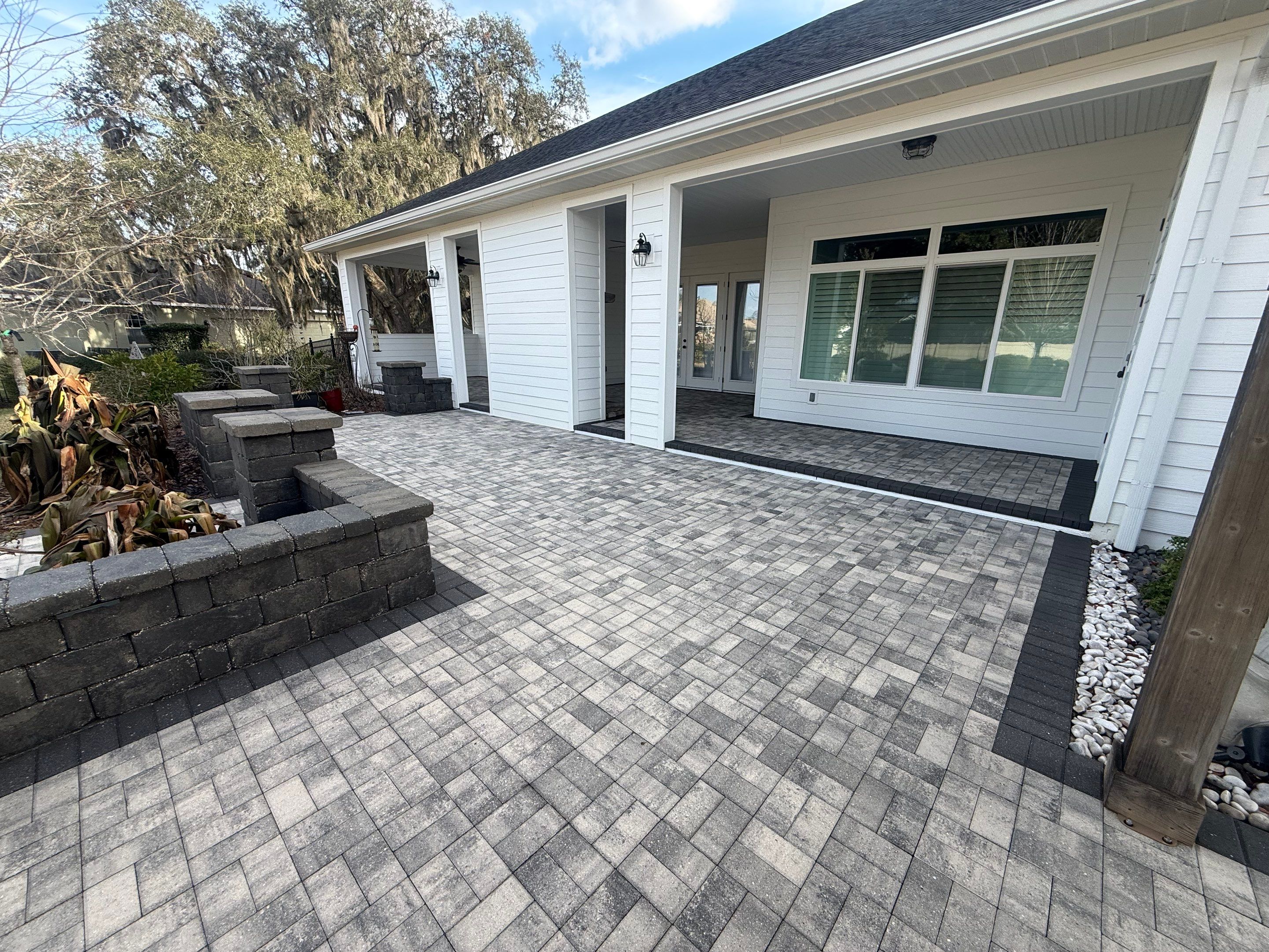 Paver Driveway and Backyard Patio Sealing in Ocala by Infinite Exteriors LLC