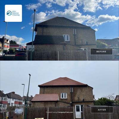 Roof Clean  - Moss Removal - Gutter Clean using Honda 15lpm Low Pressure Washing Machine