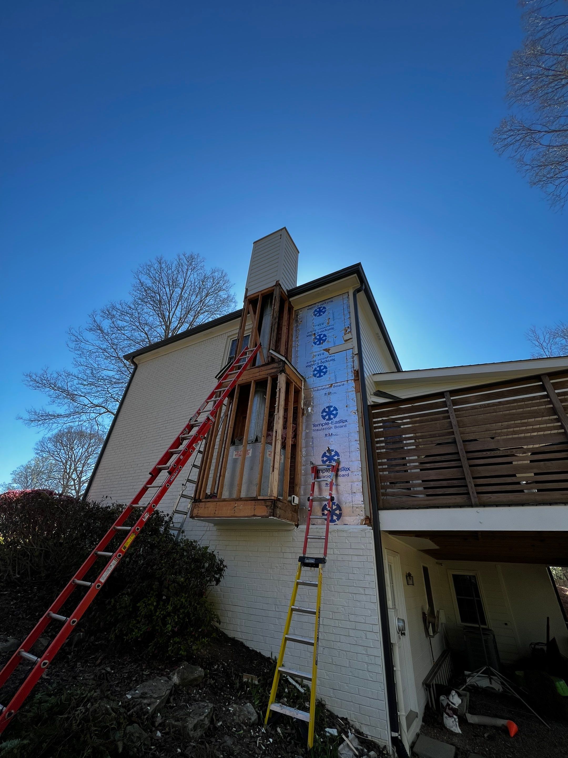 Chimney Chase Siding Repair and Weatherproofing in Roswell by Swift Home Renovations