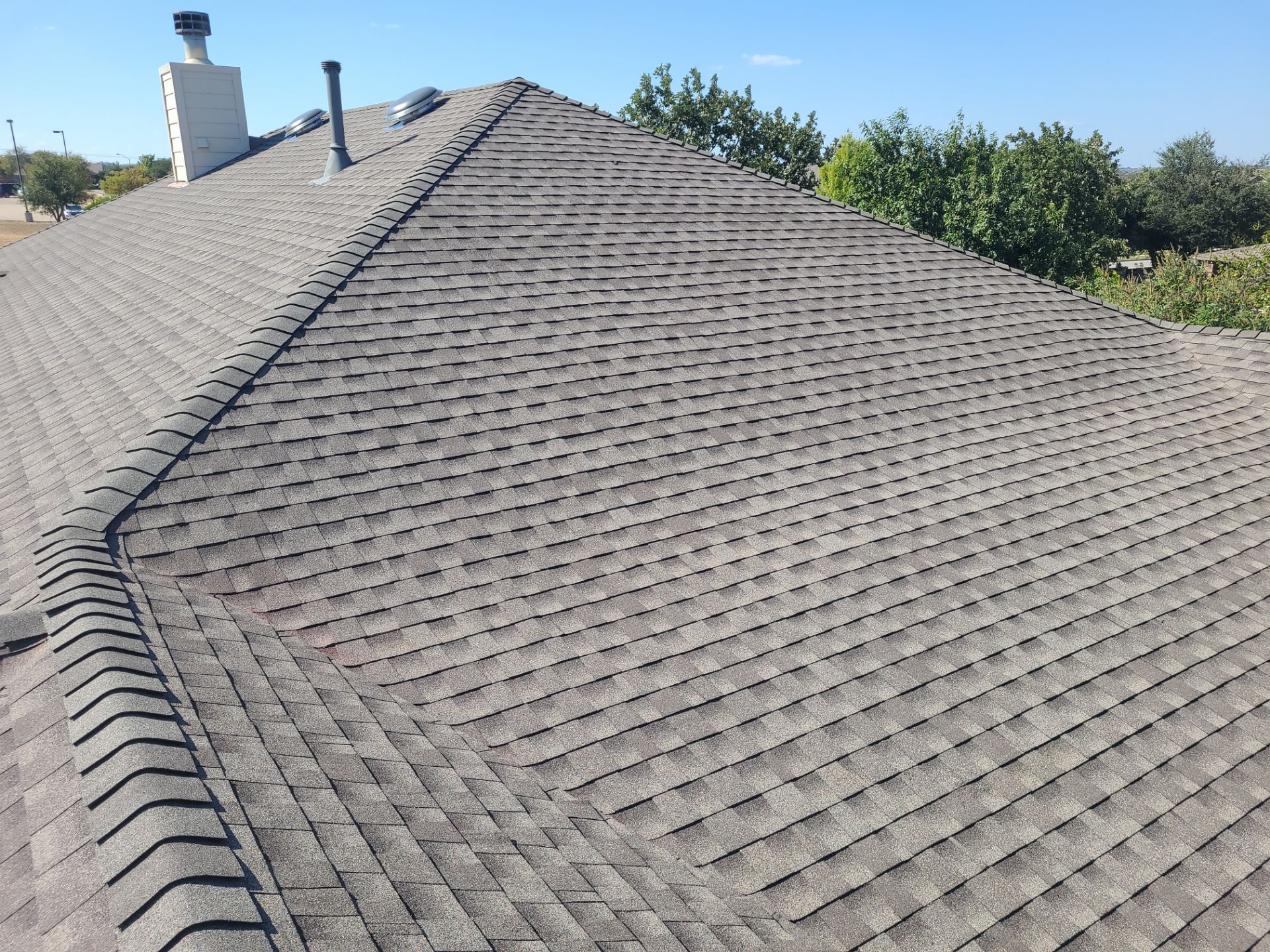 GAF Timberline HDZ with Z-Ridge, weathered wood by Oakwood Roofing and Construction, LLC