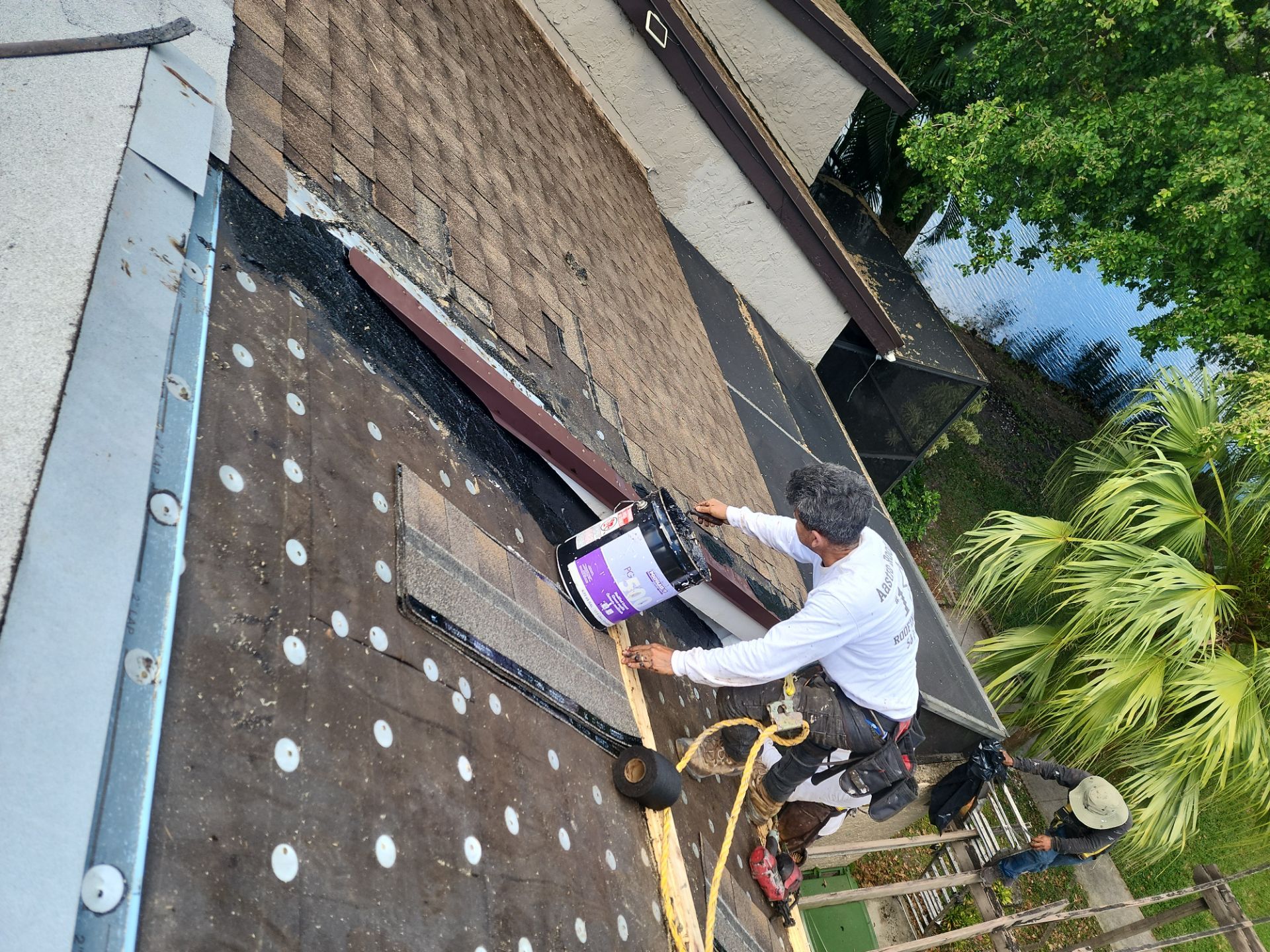 Shingle Roof Replacement and Wood Rot Repair in Pembroke Pines by Aastro Roofing
